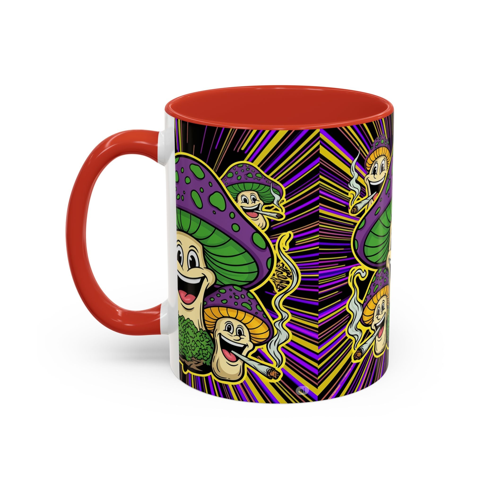 Whimsical Mushroom Coffee Mug, Perfect for Garden Lovers, Quirky Gift for Friends, Fun Coffee Cup, Home & Garden Decor