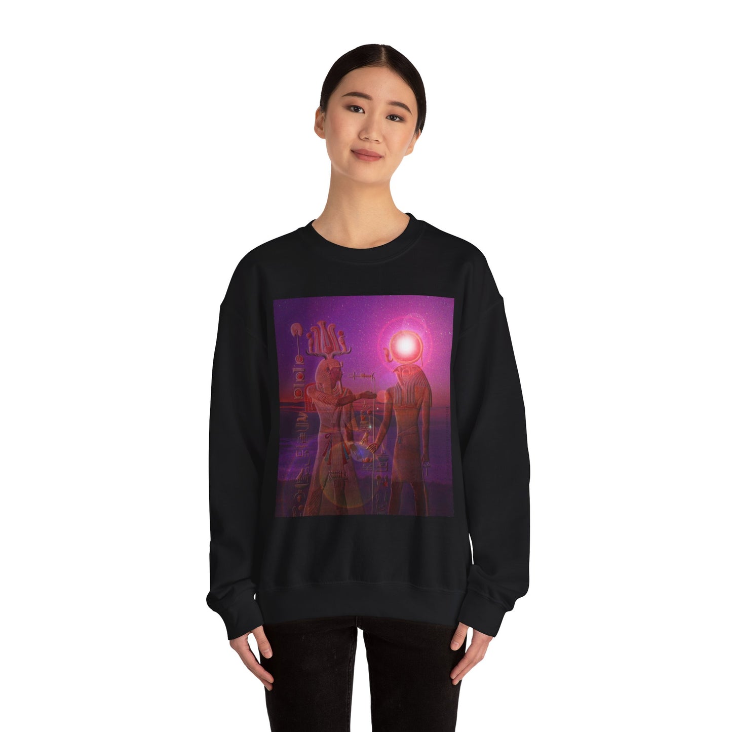 Cosmic Connection Sweatshirt, Unisex Crewneck, Space Art Apparel, Gift for Sci-Fi Lovers, Trendy Casual Wear