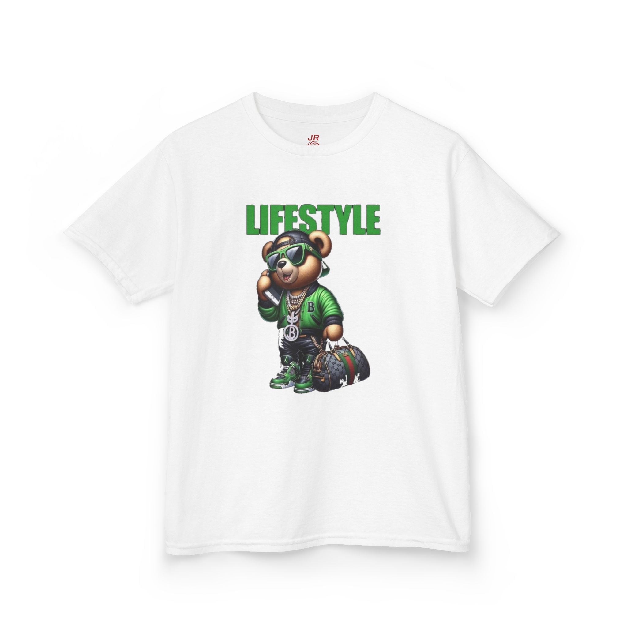 Kids Lifestyle Bear Graphic Tee, Cool Kids T-Shirt, Trendy Youth Shirt, Graphic Cotton Tee for Boys and Girls, Fun Casual Wear