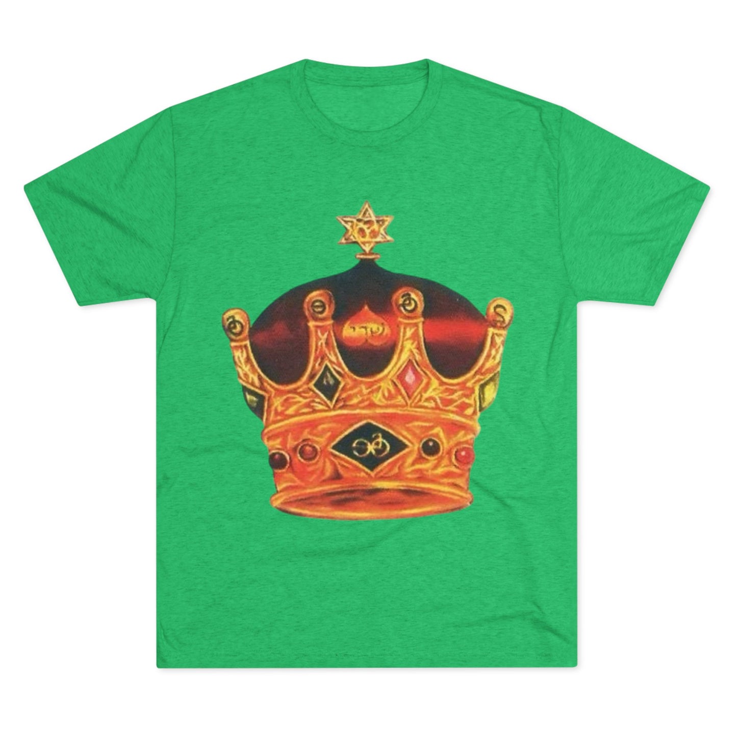 Crowned Glory Tee | Unisex Tri-Blend Crew Tee, King Shirt for Royalty, Everyday Casual Wear, Gift for Birthday, Unique Art Tee