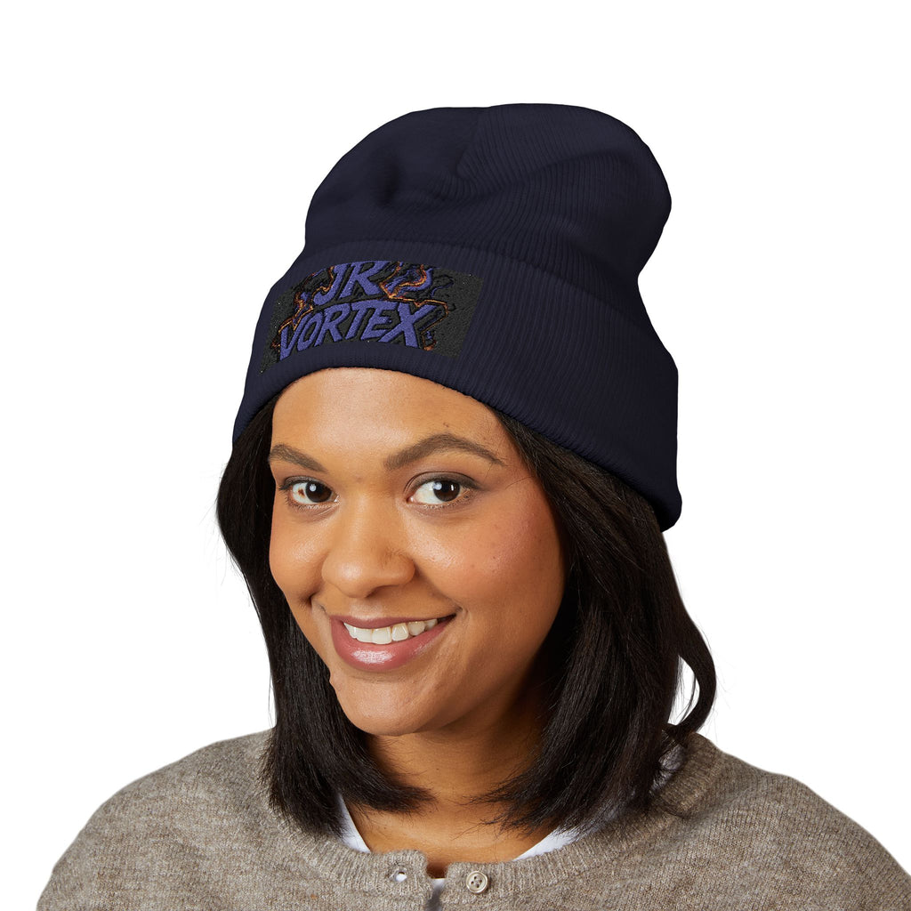 Beanie Hat Embroidered with JR Vortex Design