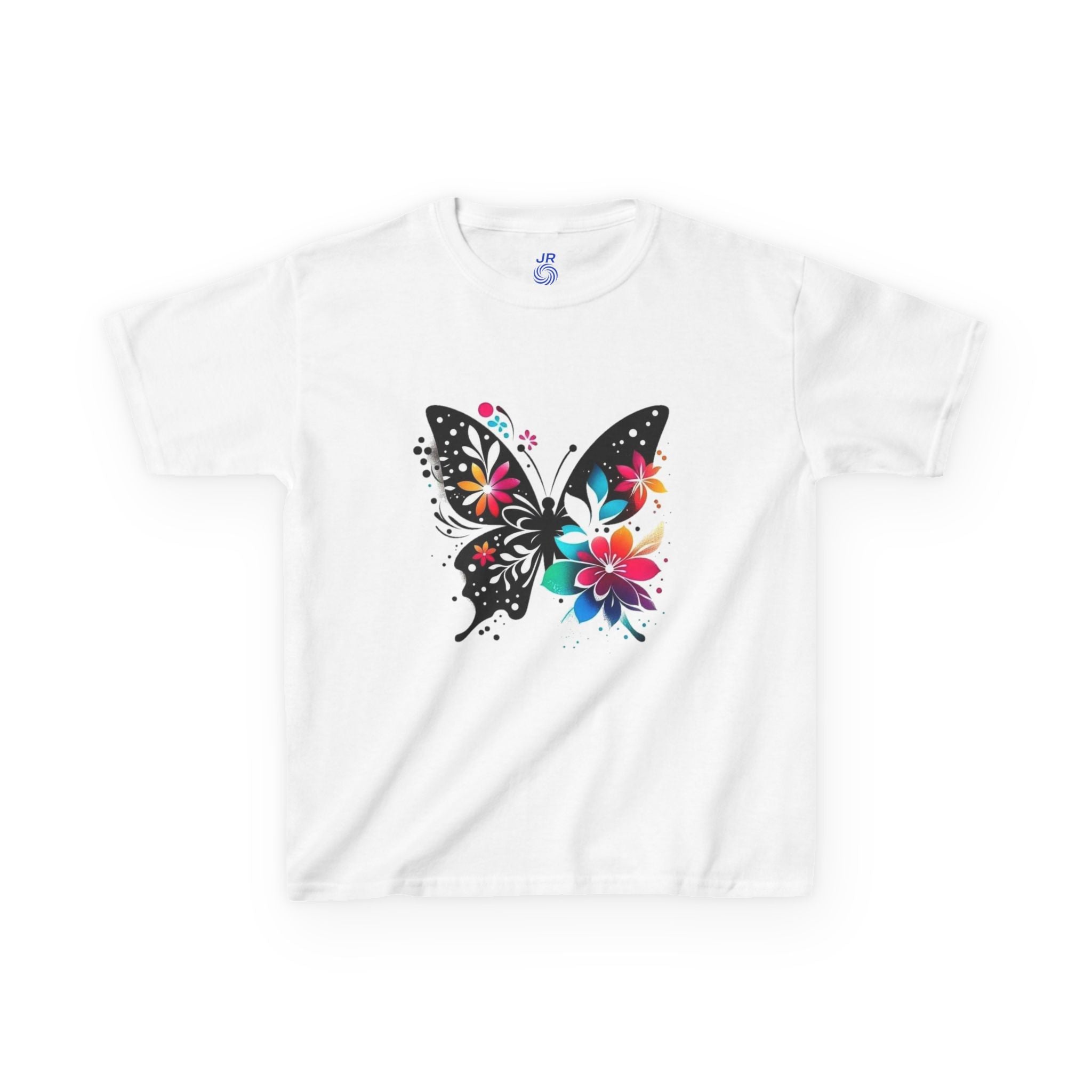 Colorful Butterfly Kids T-Shirt, Fun Summer Tee, Gift for Kids, Cute Butterfly Design, Toddler Summer Apparel, Artful Kids Wear