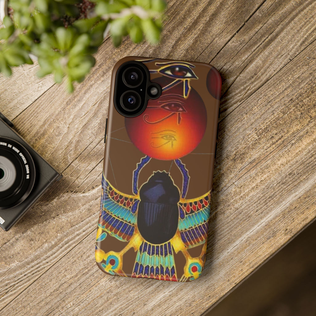 Egyptian Scarab Phone Case | Tough Cases for Unique Style, Protective Cases, Artistic Phone Covers, Gifts for Art Lovers