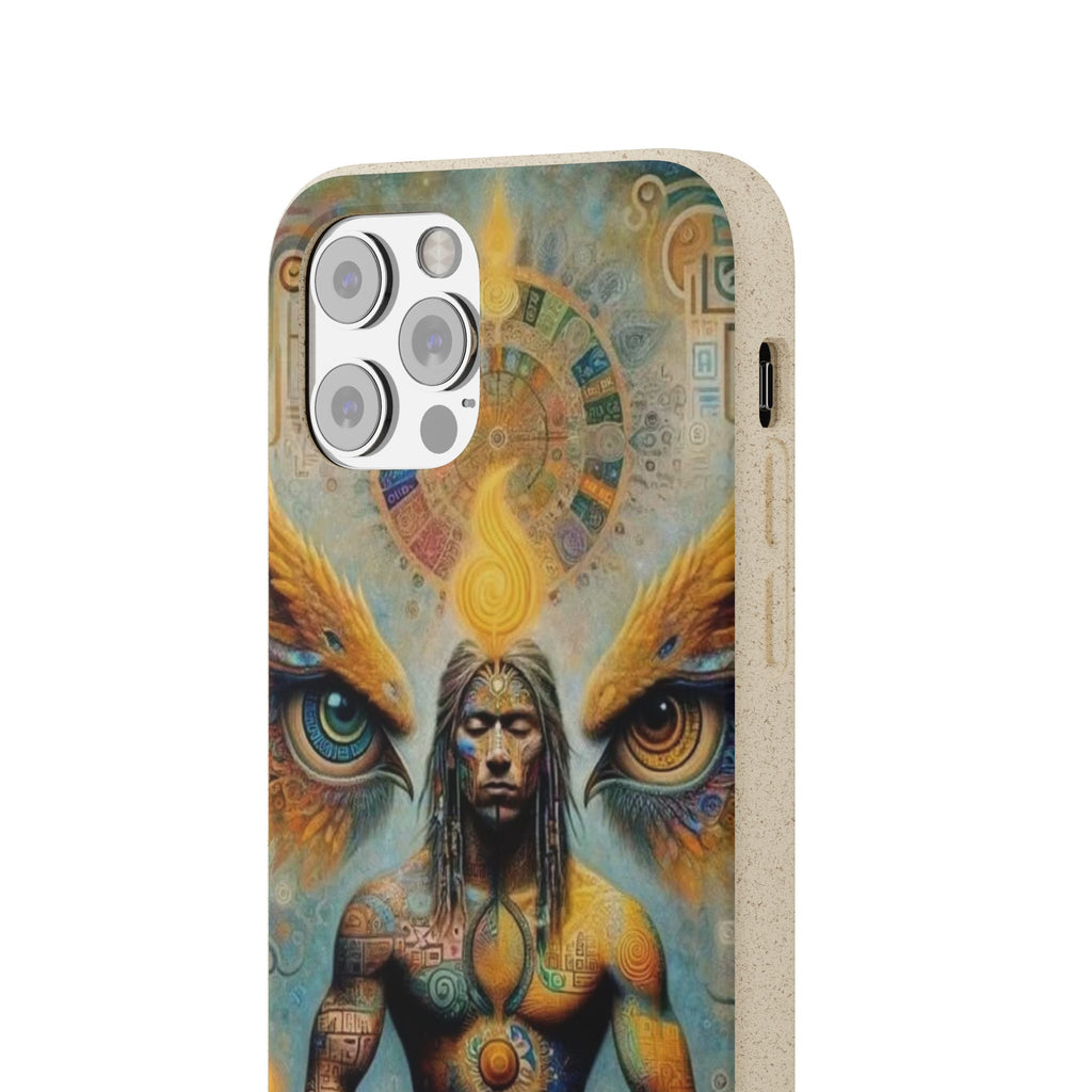 Eco-Friendly Biodegradable Phone Case with Spiritual Design