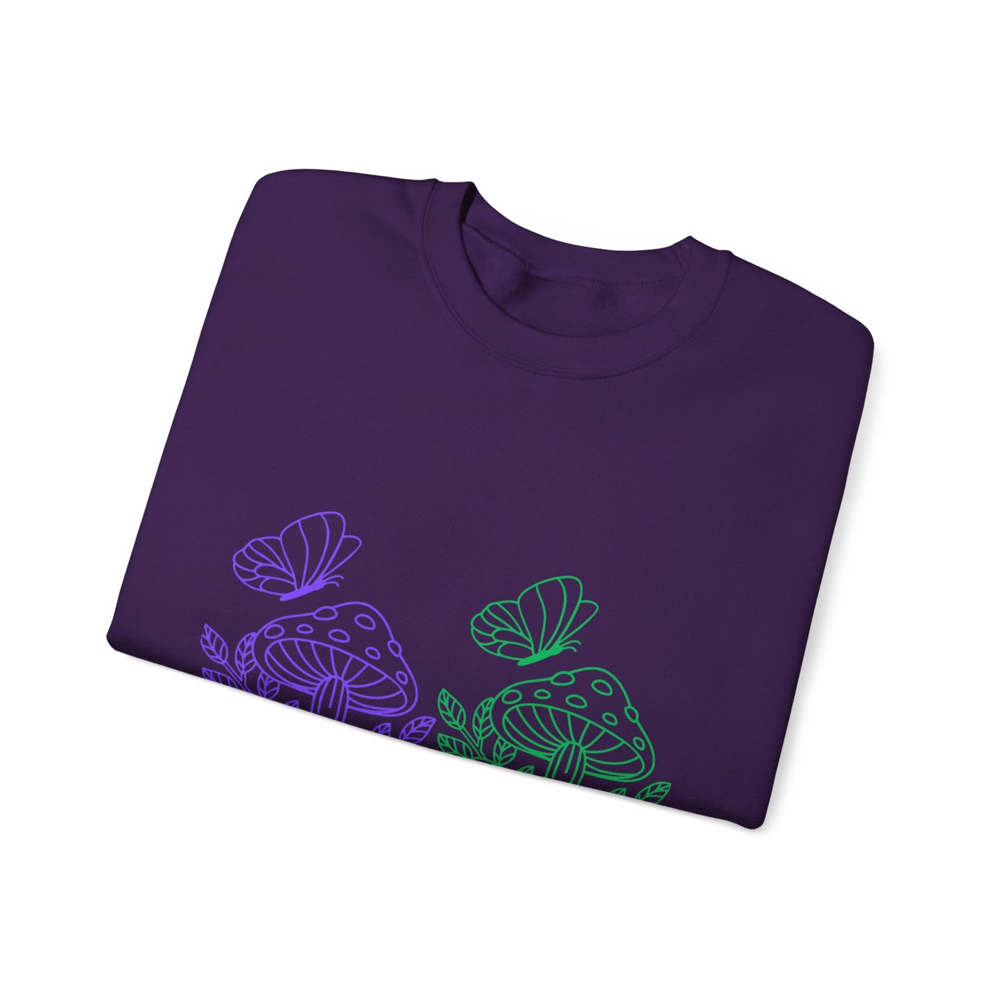 Whimsical Mushroom Crewneck Sweatshirt, Cozy Unisex Sweater, Nature-Inspired Apparel, Perfect for Gifts, Spring Style, Casual Comfort