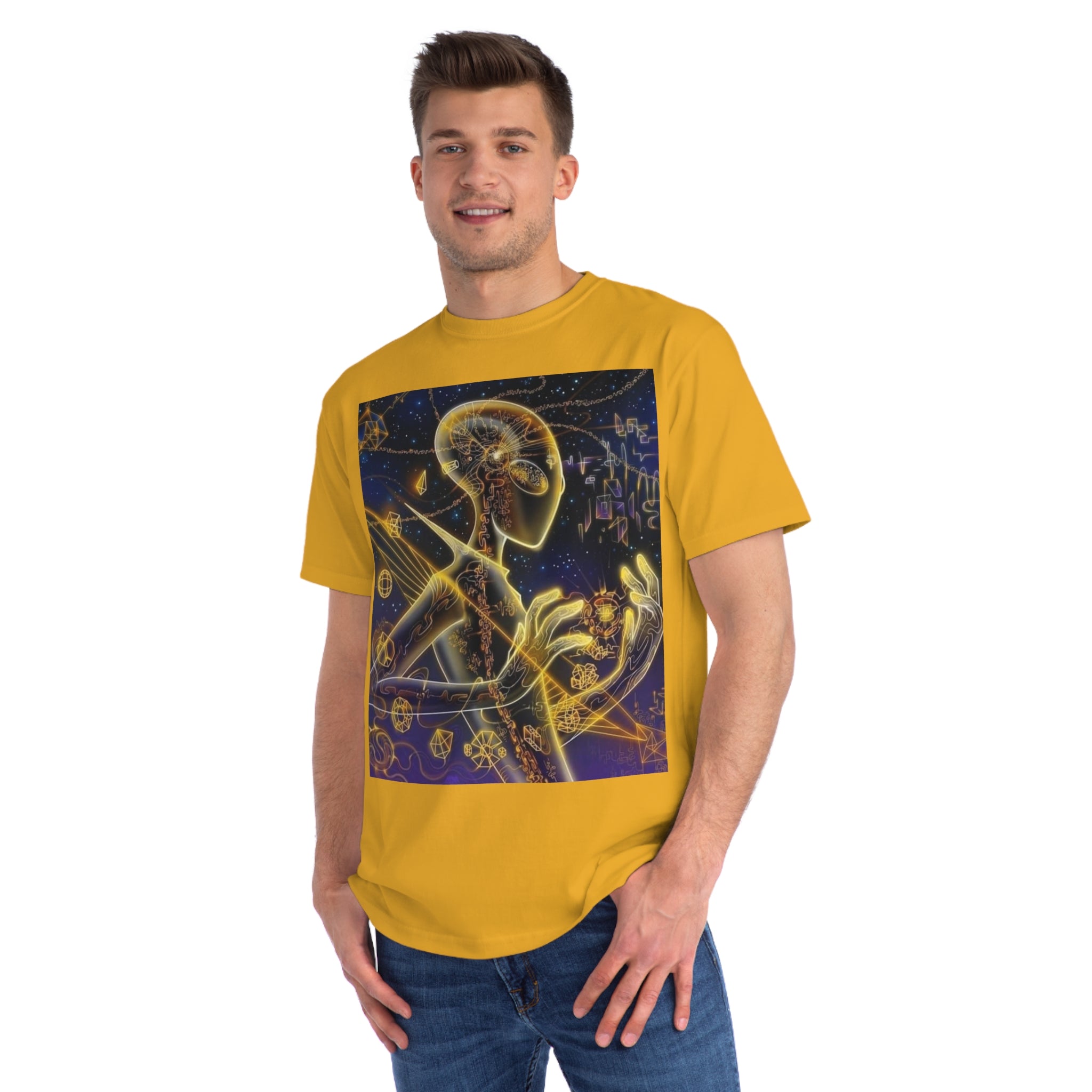 Cosmic Vibes T-Shirt - Alien👽🛸🔖 Design, Unisex Tee, Music Festival Shirt, Gifts for Space Lovers, Casual Wear, Unique Art T-Shirt