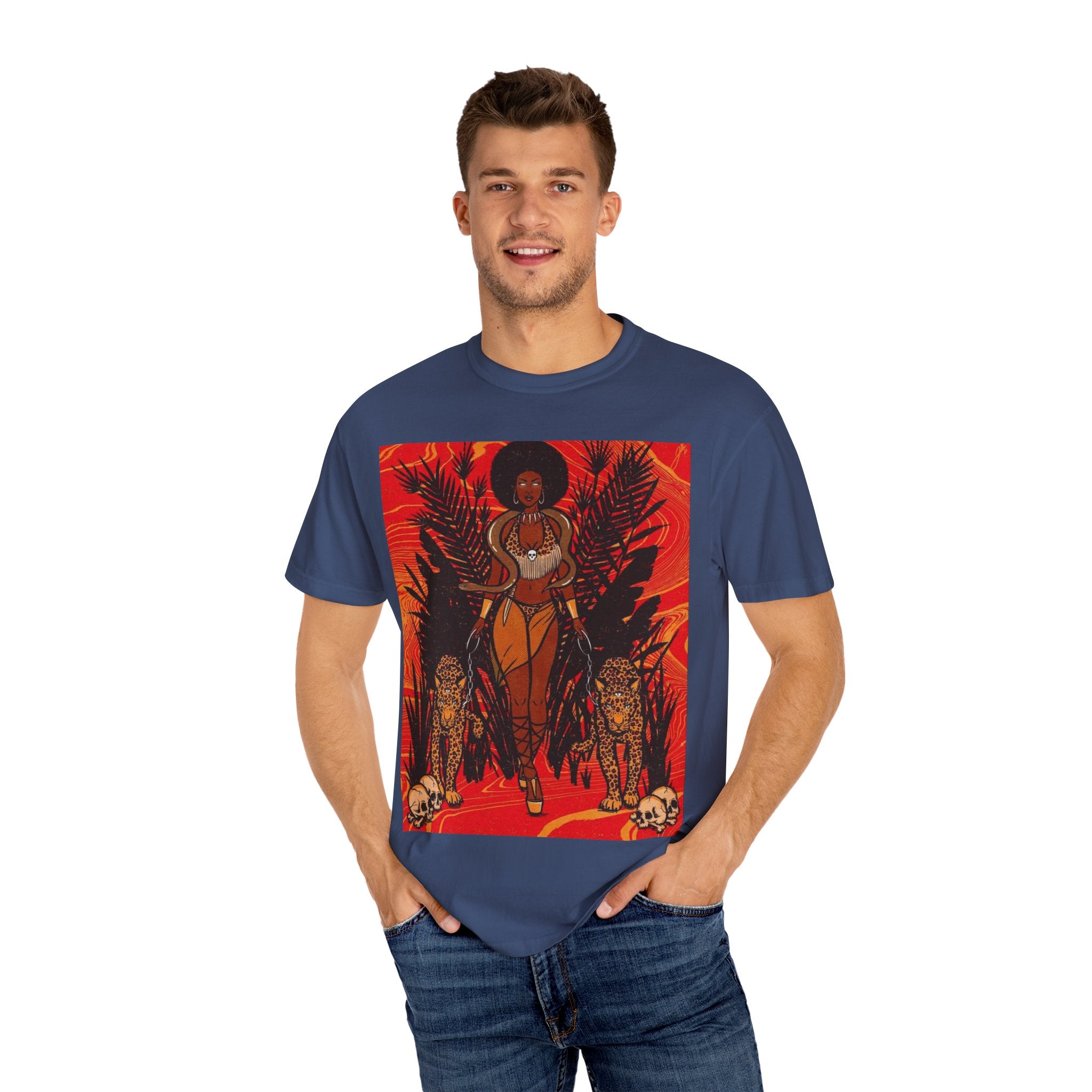 Bold Jungle Goddess Unisex T-Shirt | Vibrant Graphic Tee