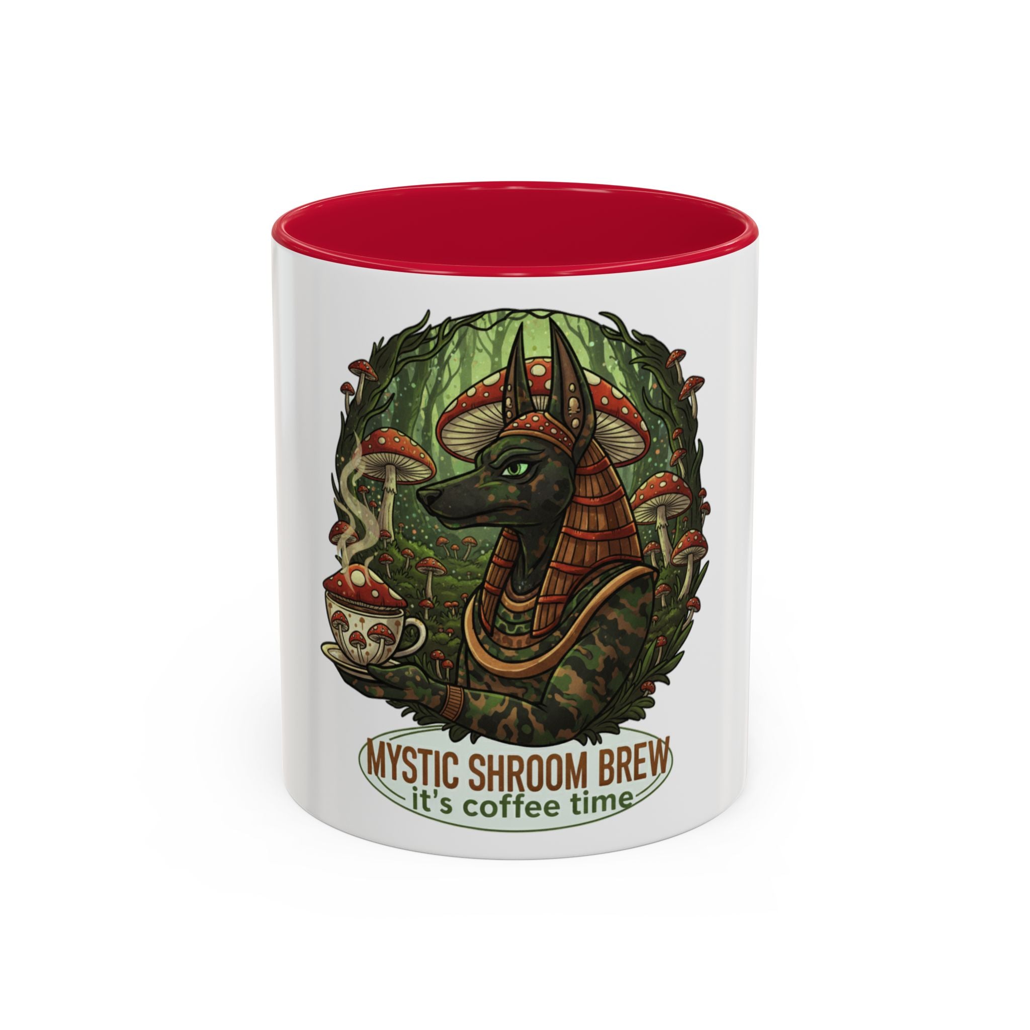 Mystic Shroom Brew Coffee Mug, Colorful Ceramic Cup for Coffee Lovers, Unique Gift for Birthdays, Housewarming, and Nature Enthusiasts