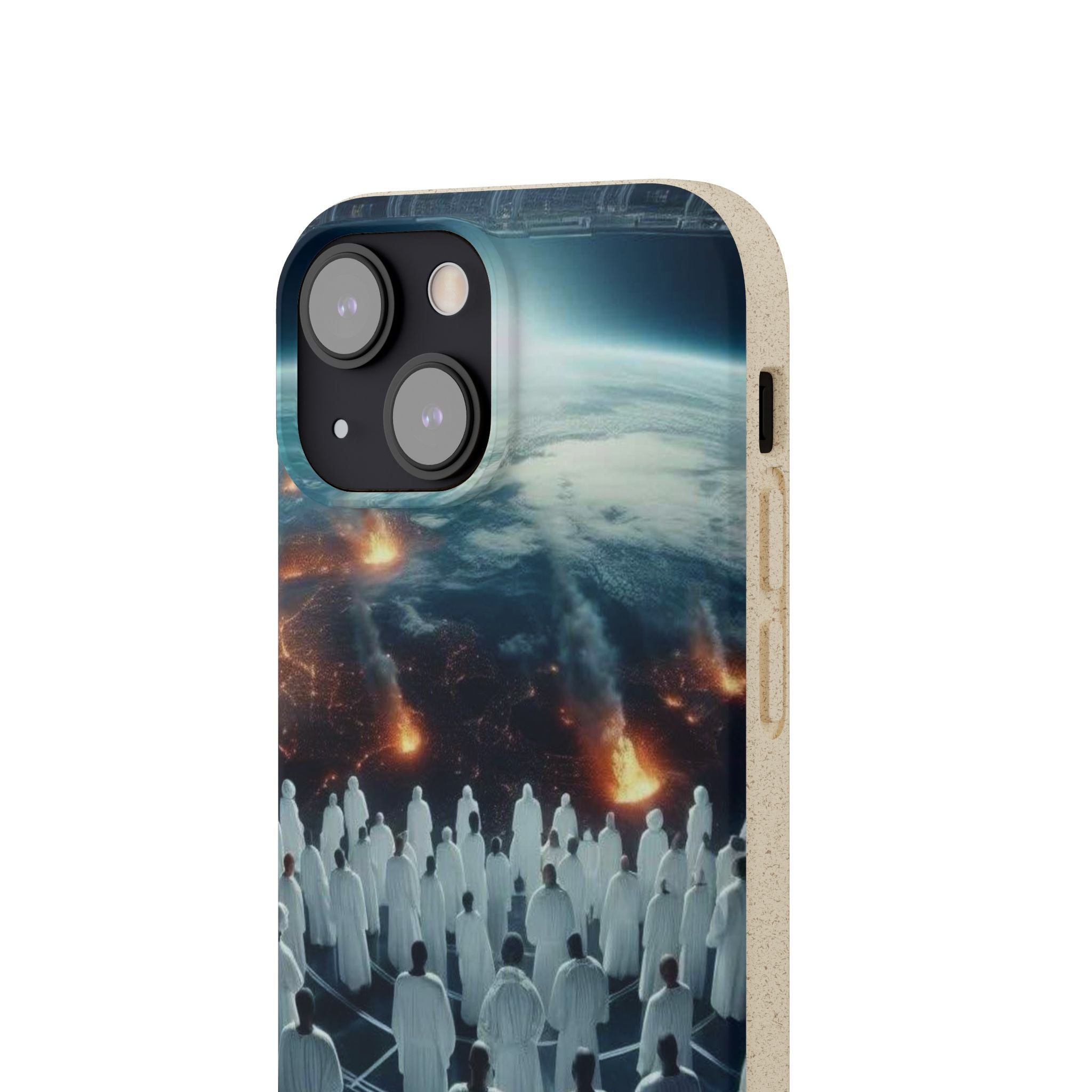 Galactic Gathering Biodegradable Phone Case - Eco-Friendly Cosmic Design