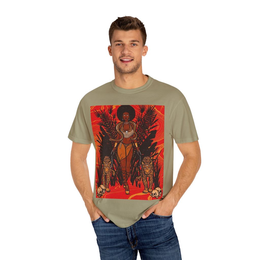 Bold Jungle Goddess Unisex T-Shirt | Vibrant Graphic Tee
