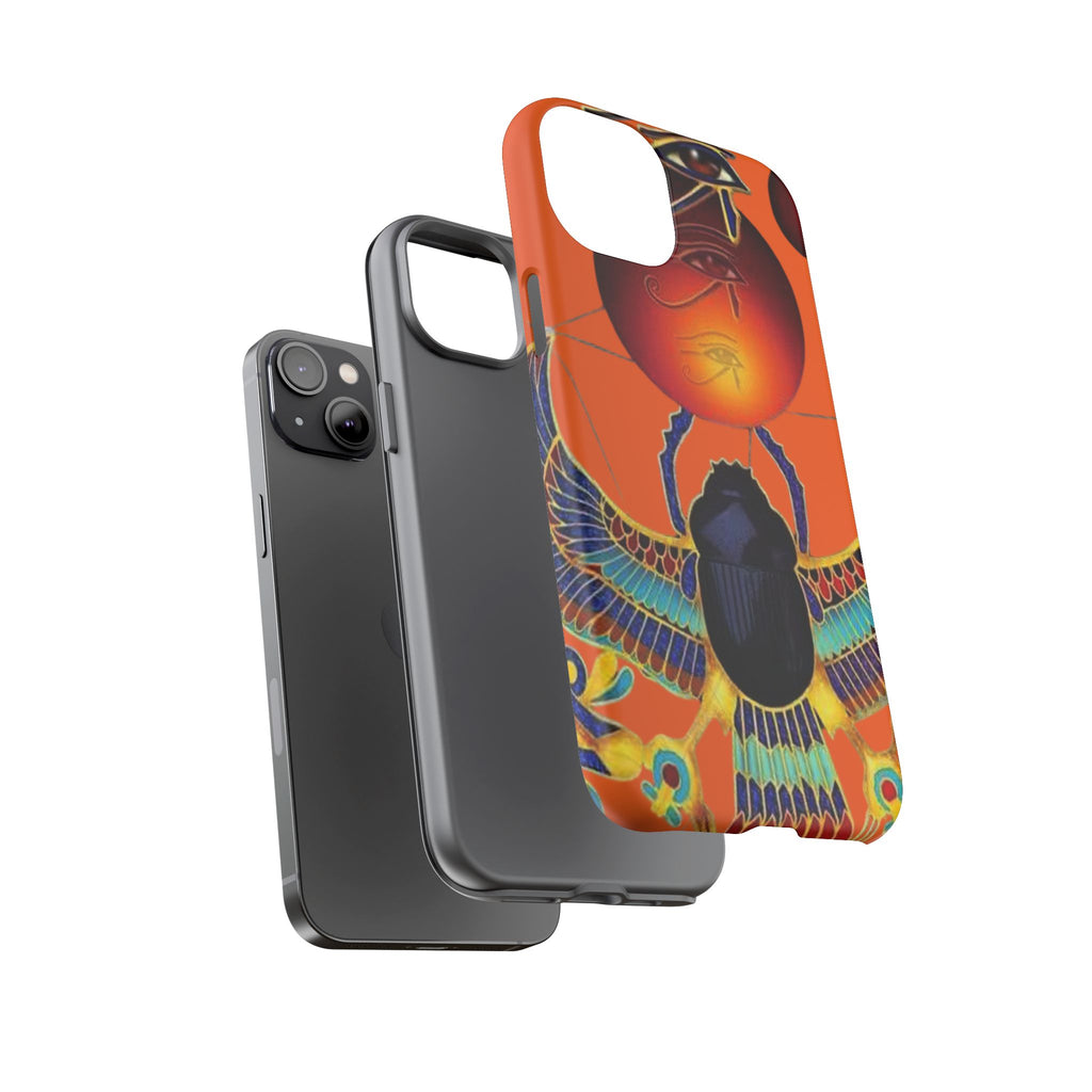 Egyptian-Inspired Phone Case, Tough Phone Cover, Unique Protective Case, Gift for Her, Vibrant Egyptian Art
