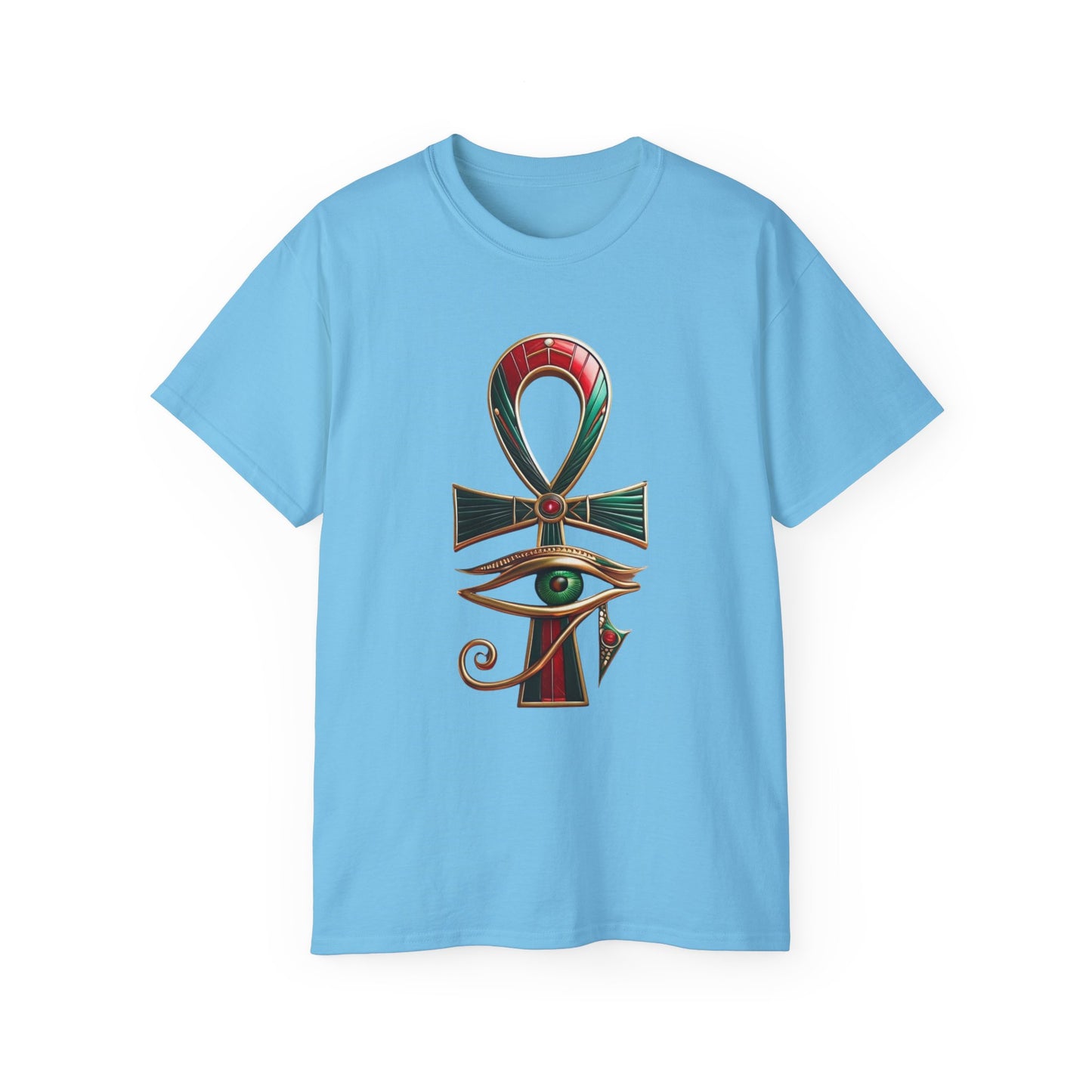 Vintage Egyptian Symbol Tee, Casual Unisex Shirt, Gifts for Historians, Unique Statement Tee, Festival Wear