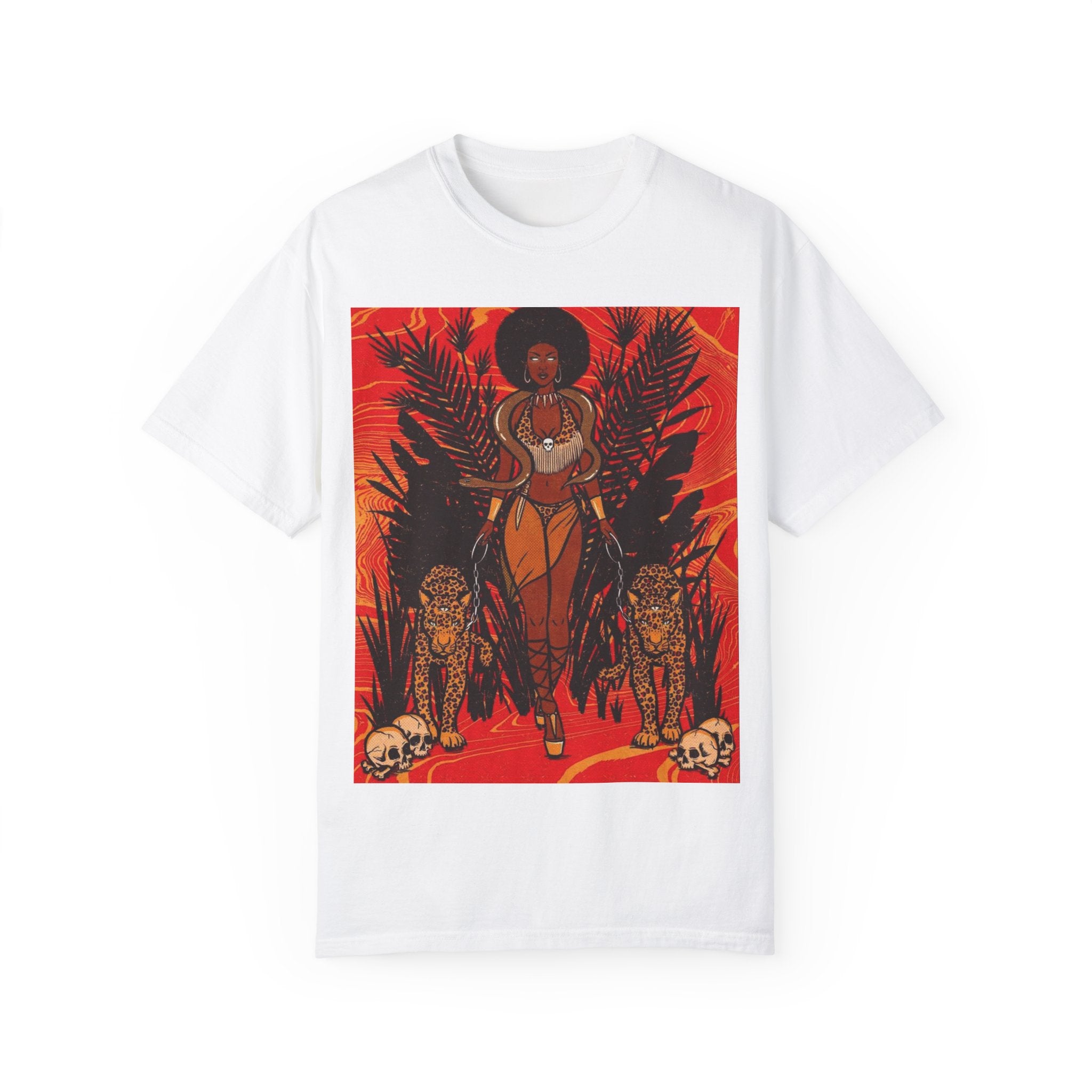 Bold Jungle Goddess Unisex T-Shirt | Vibrant Graphic Tee