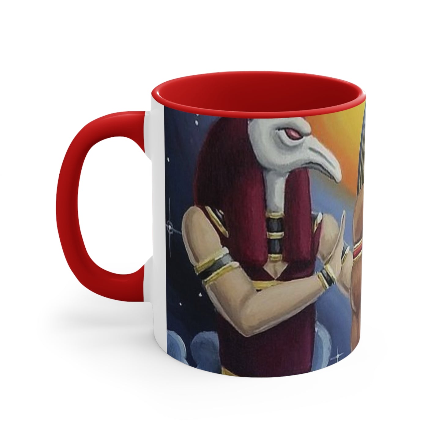 Egyptian coffee cup, Colorful Art Cup for Coffee or Tea, Unique Gift for Her, Home Decor, Ancient Egyptian Theme