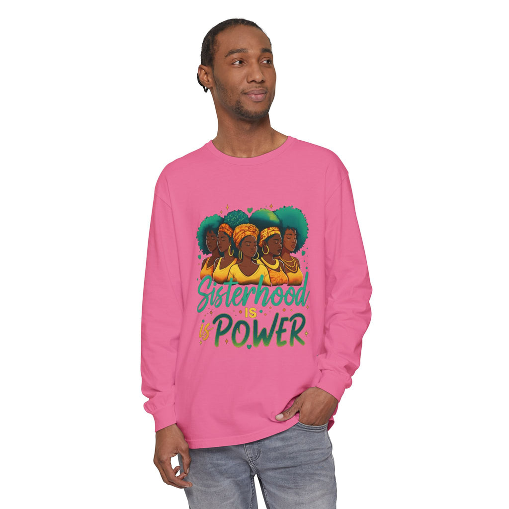 Sisterhood Power Long Sleeve T-Shirt, Unisex Tee for Empowerment, Gift for Friends, Women's Day, Birthday Gift, Casual Wear