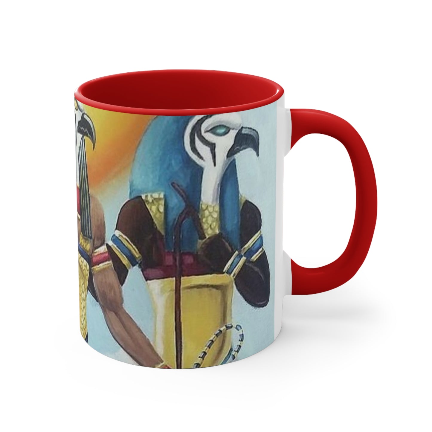Egyptian coffee cup, Colorful Art Cup for Coffee or Tea, Unique Gift for Her, Home Decor, Ancient Egyptian Theme