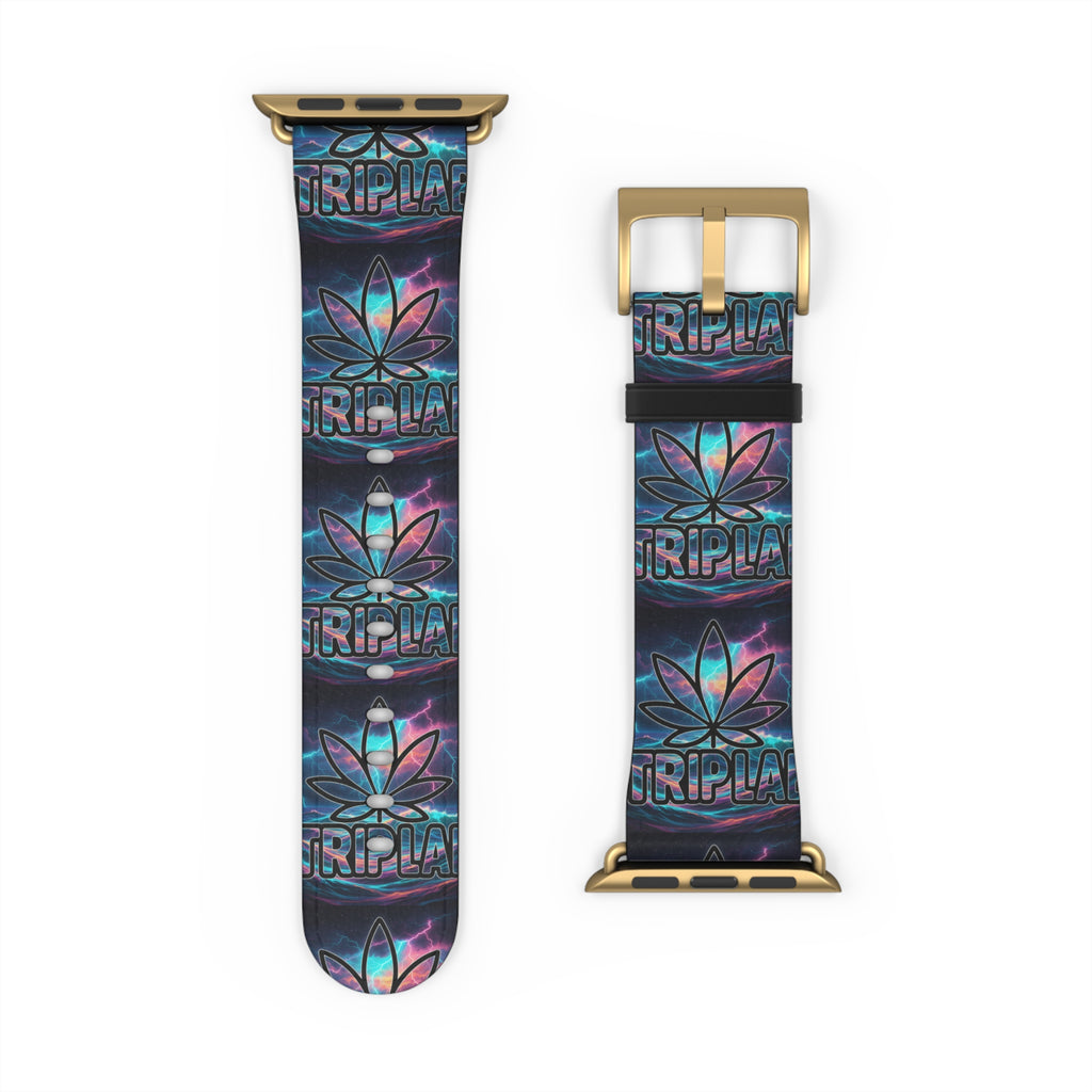 Galaxy Lotus Watch Band — Colorful Floral Pattern Apple Watch Strap