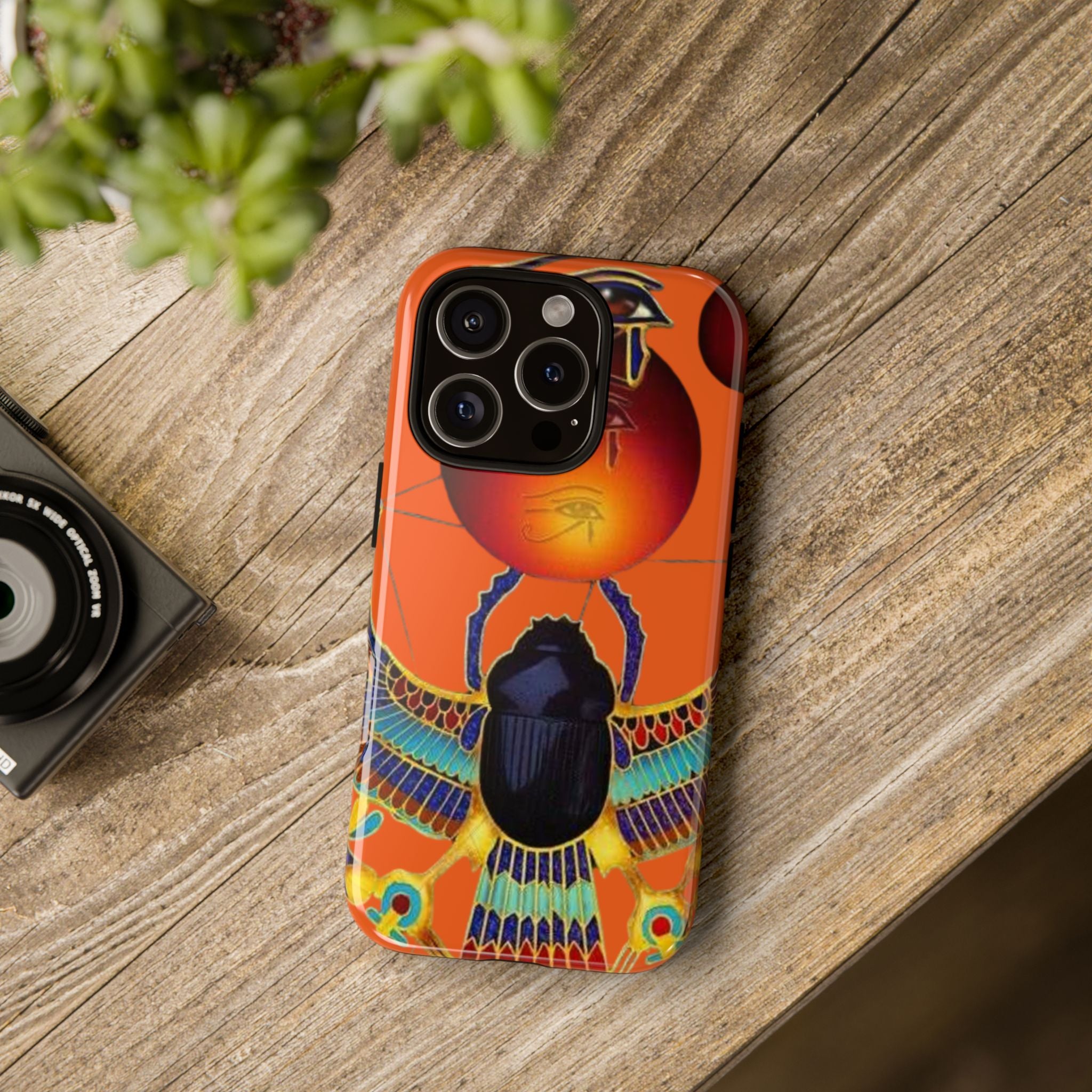 Egyptian-Inspired Phone Case, Tough Phone Cover, Unique Protective Case, Gift for Her, Vibrant Egyptian Art