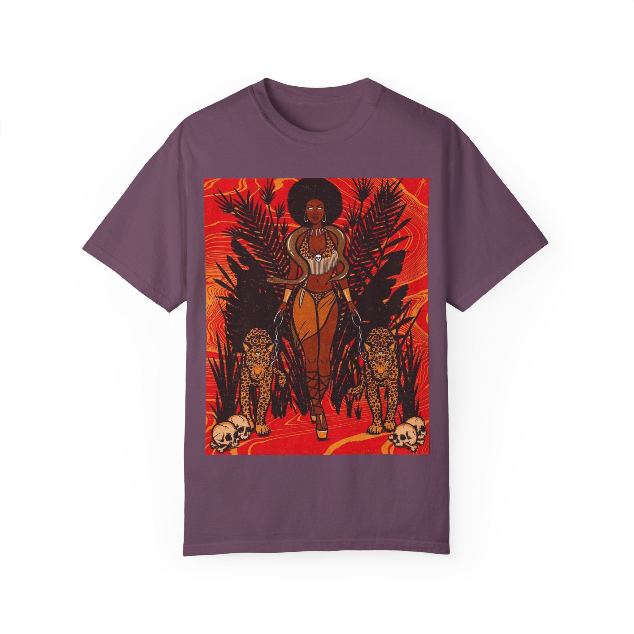 Bold Jungle Goddess Unisex T-Shirt | Vibrant Graphic Tee