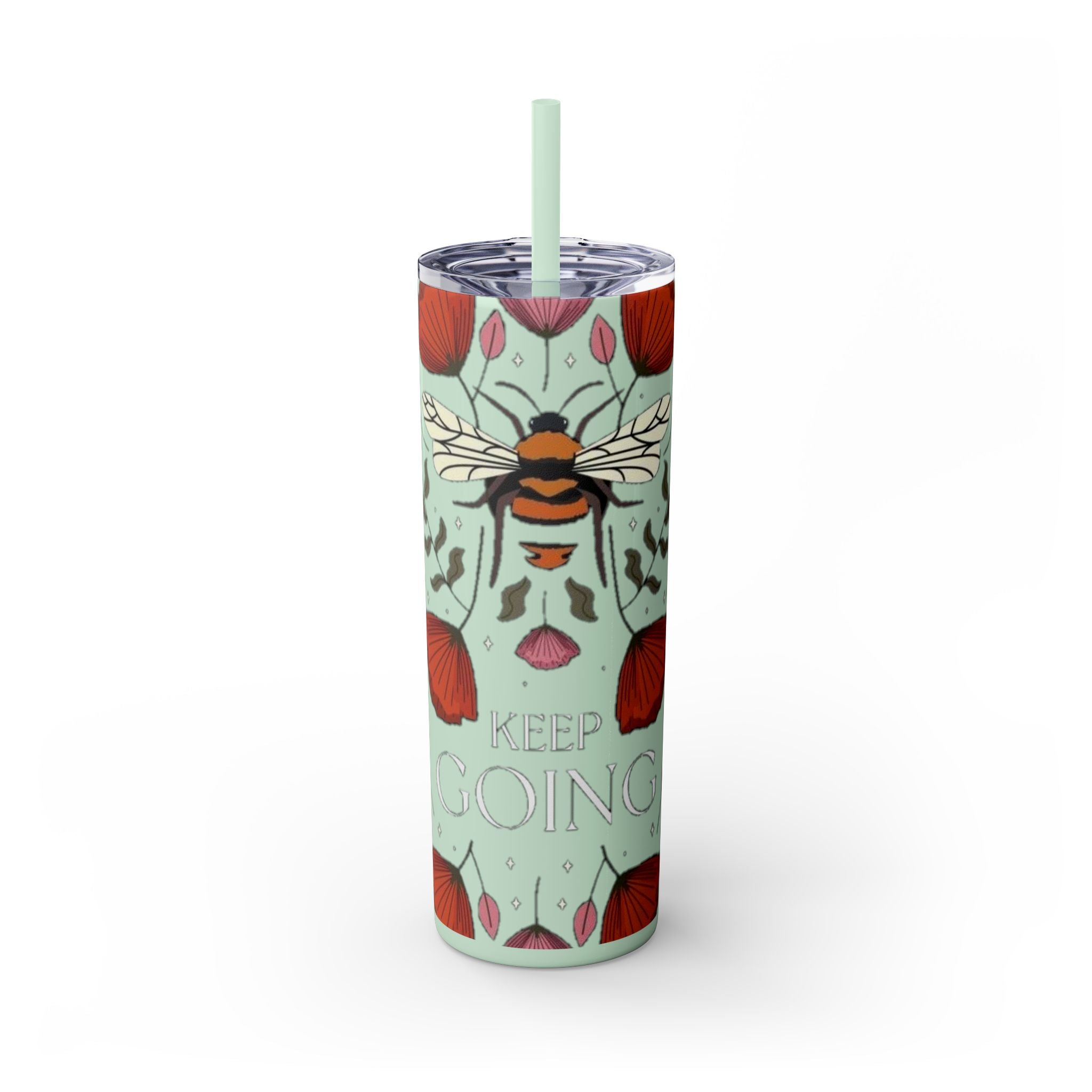 Skinny Tumbler with Straw, 20oz