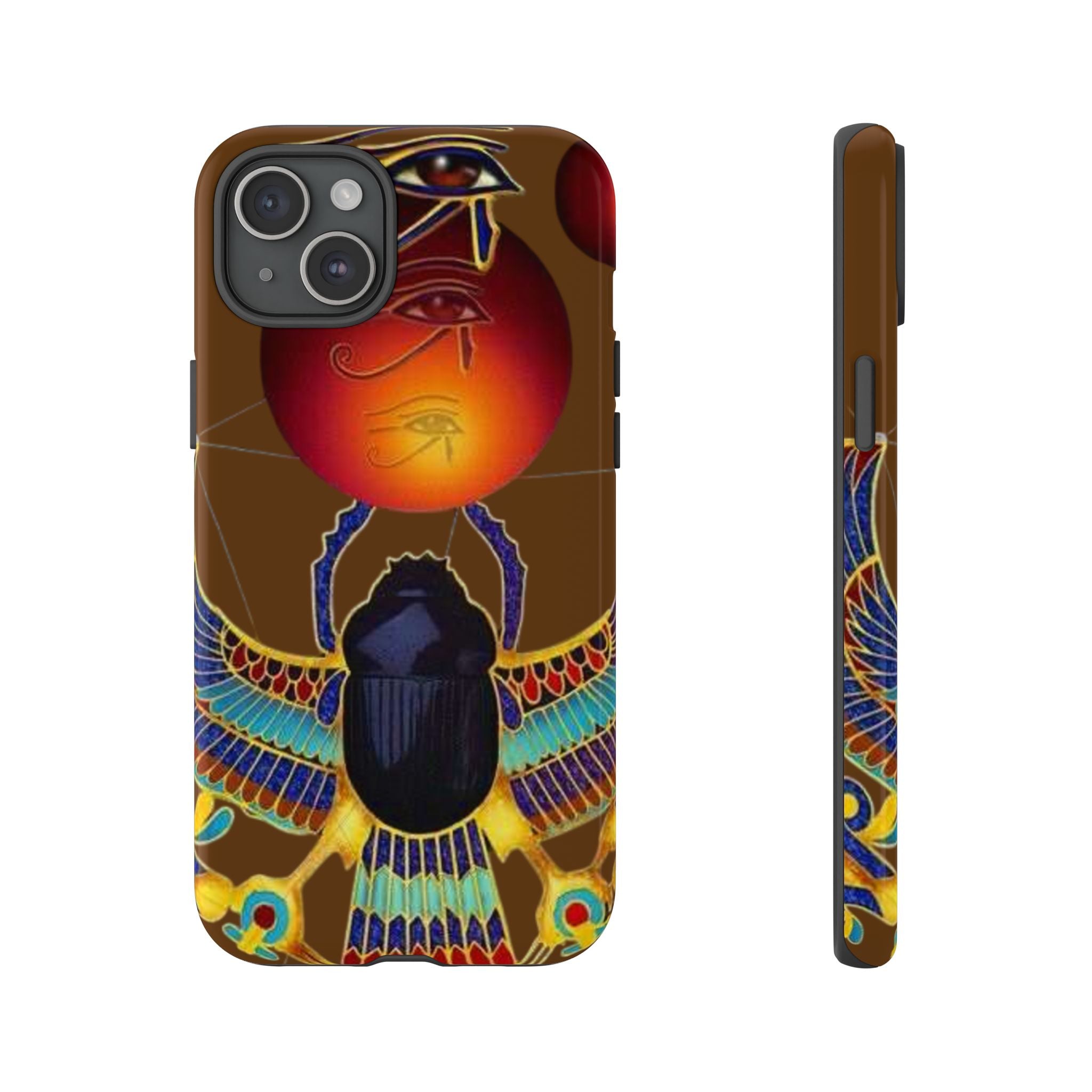 Egyptian Scarab Phone Case | Tough Cases for Unique Style, Protective Cases, Artistic Phone Covers, Gifts for Art Lovers