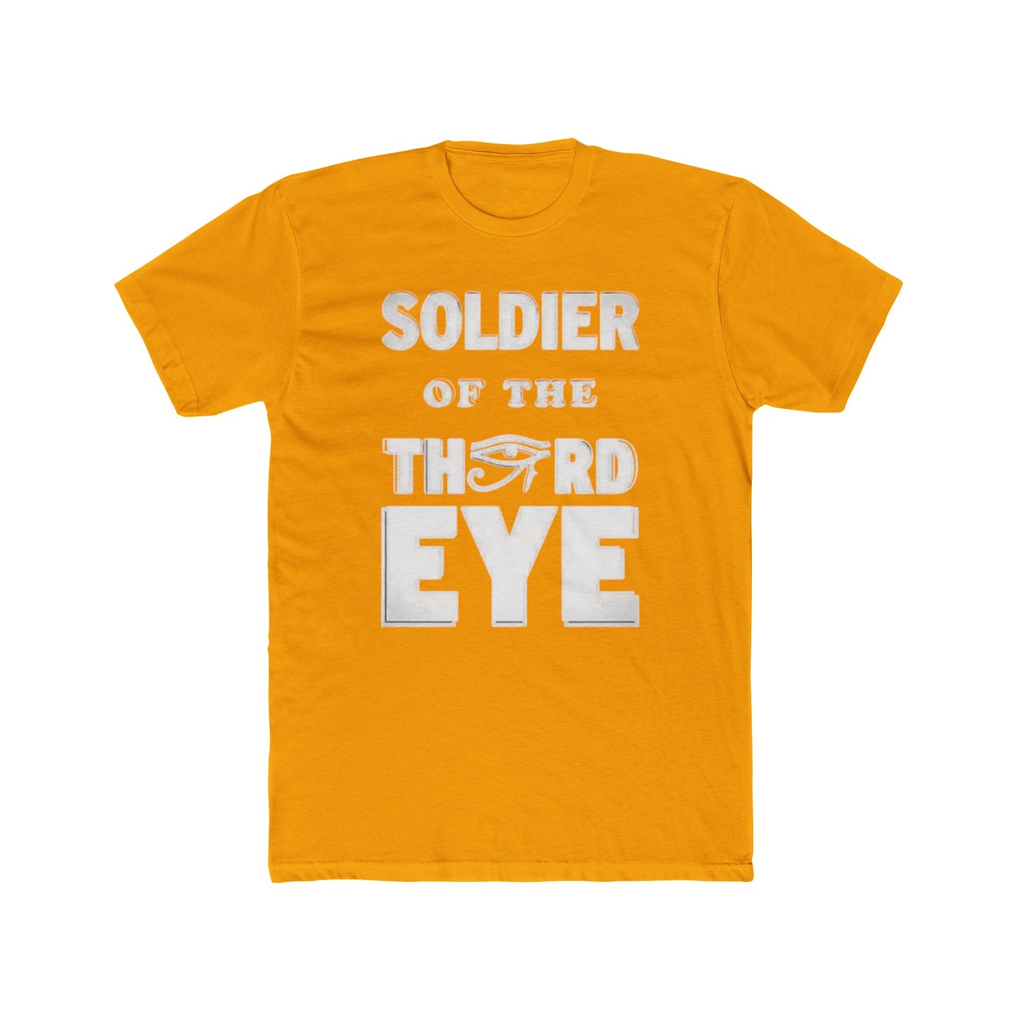 Soldier of the Third Eye Unisex Cotton Crew Tee, Spiritual T-Shirt, Gift for Friends, Meditation Shirt, Mindfulness Apparel