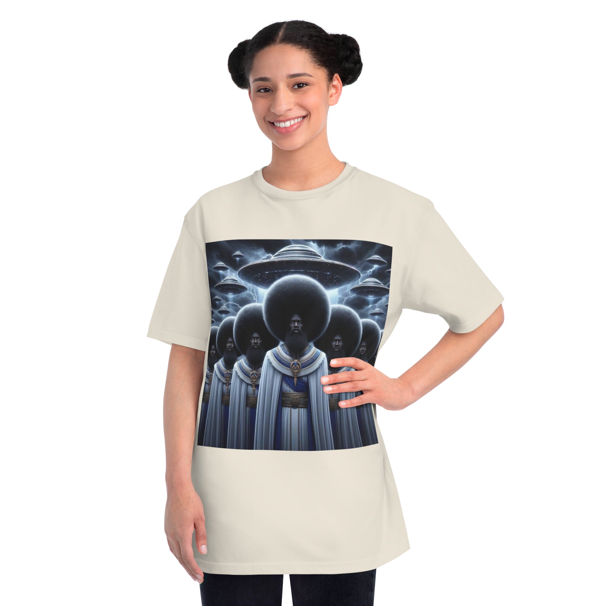 Organic Unisex Classic T-Shirt with Space-Inspired Design, Artistic Tee for Trendsetters, Unique Gift, Comfortable Wear, Cosmic Fashion