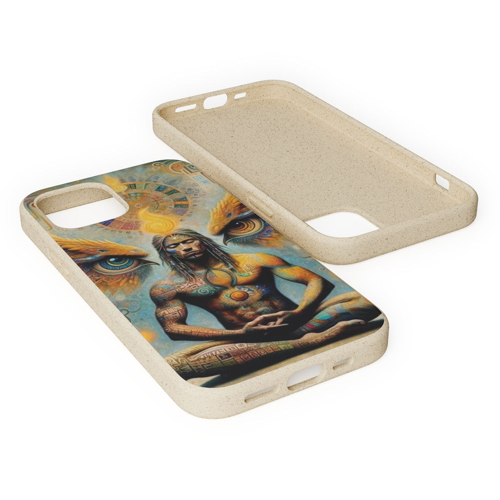 Eco-Friendly Biodegradable Phone Case with Spiritual Design