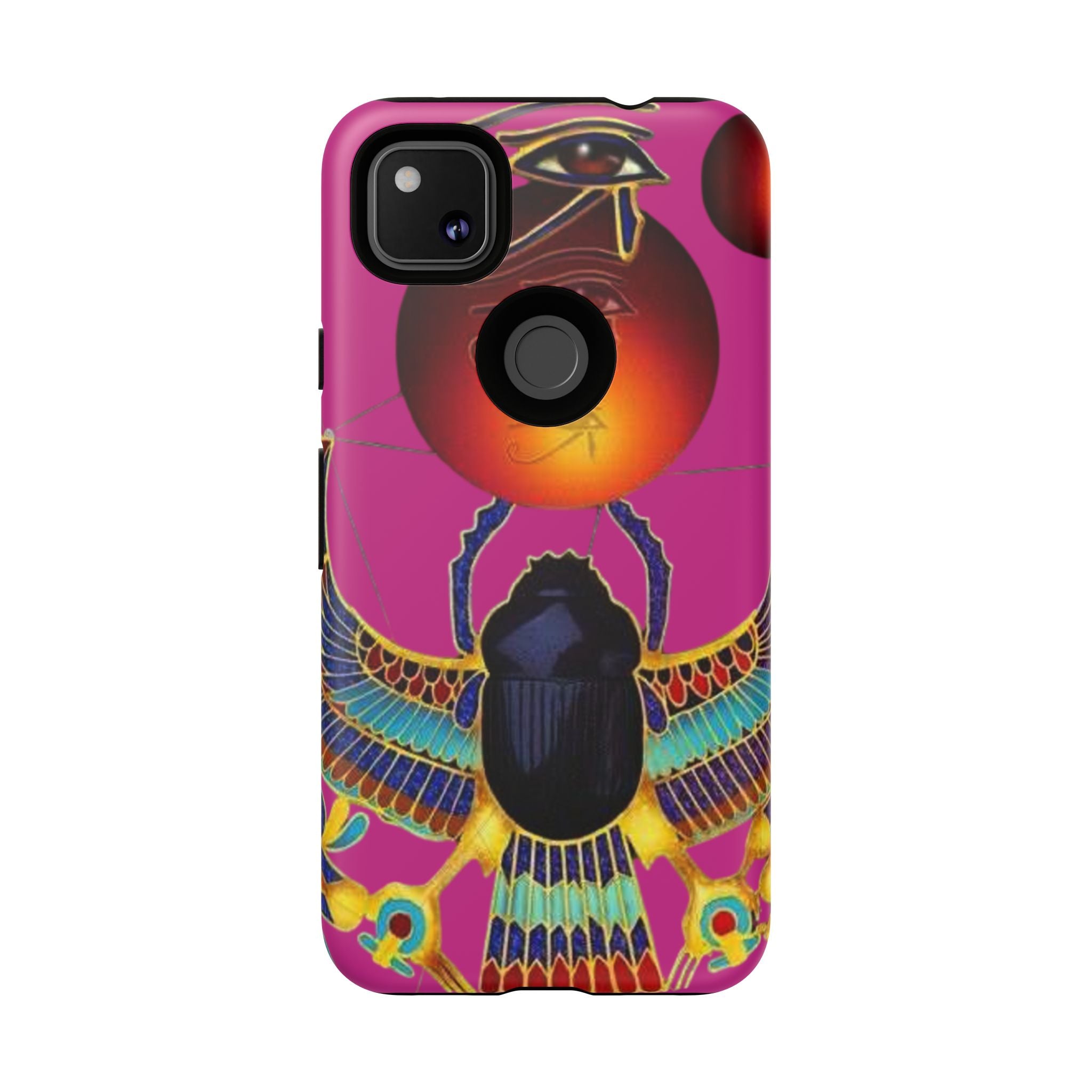 Vibrant Phone Case with Egyptian Inspired Design, Durable Phone Cover, Unique Gift for Her, Artful Accessory for Everyday Use