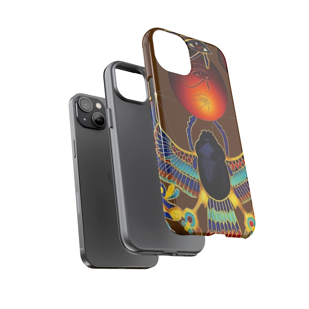 Egyptian Scarab Phone Case | Tough Cases for Unique Style, Protective Cases, Artistic Phone Covers, Gifts for Art Lovers