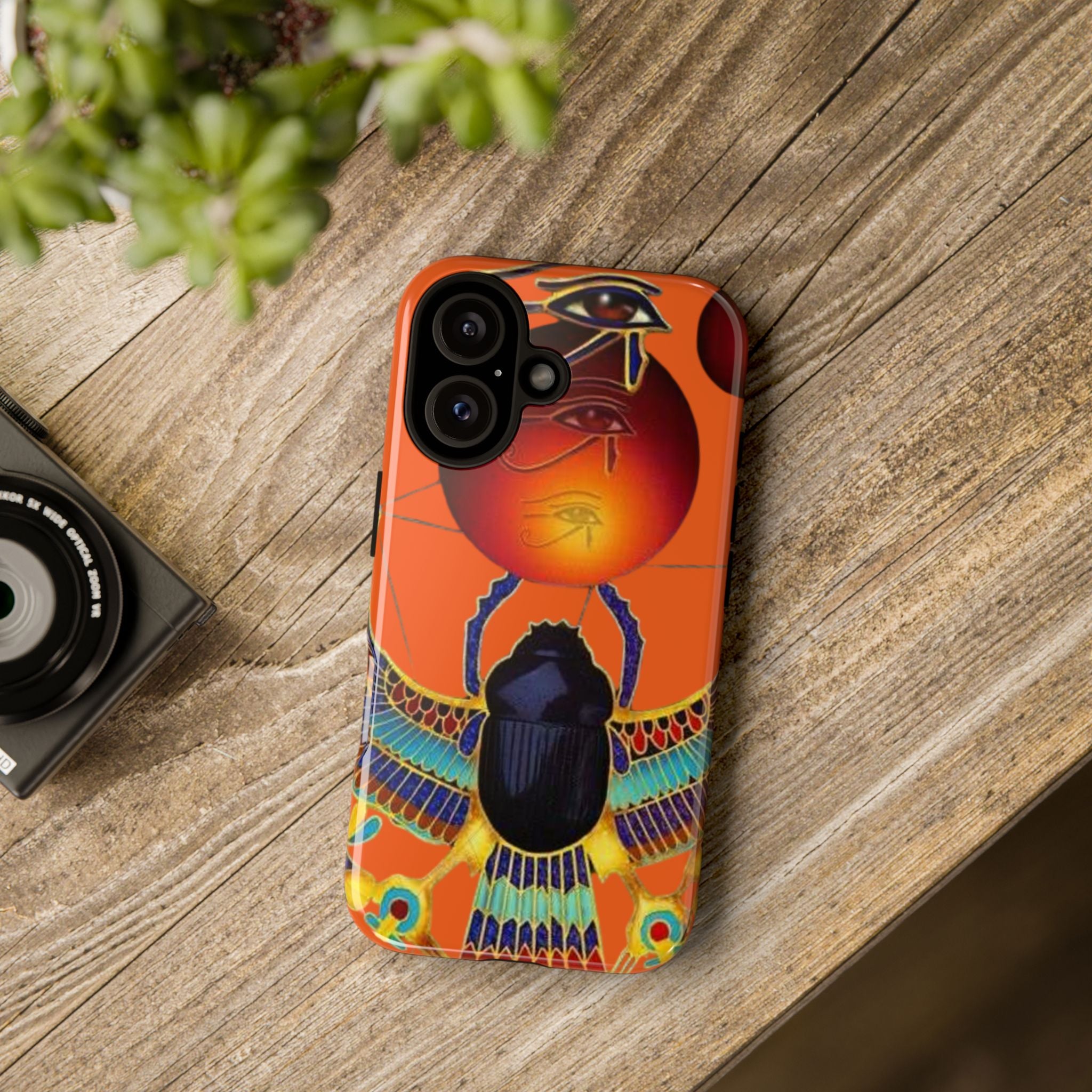 Egyptian-Inspired Phone Case, Tough Phone Cover, Unique Protective Case, Gift for Her, Vibrant Egyptian Art