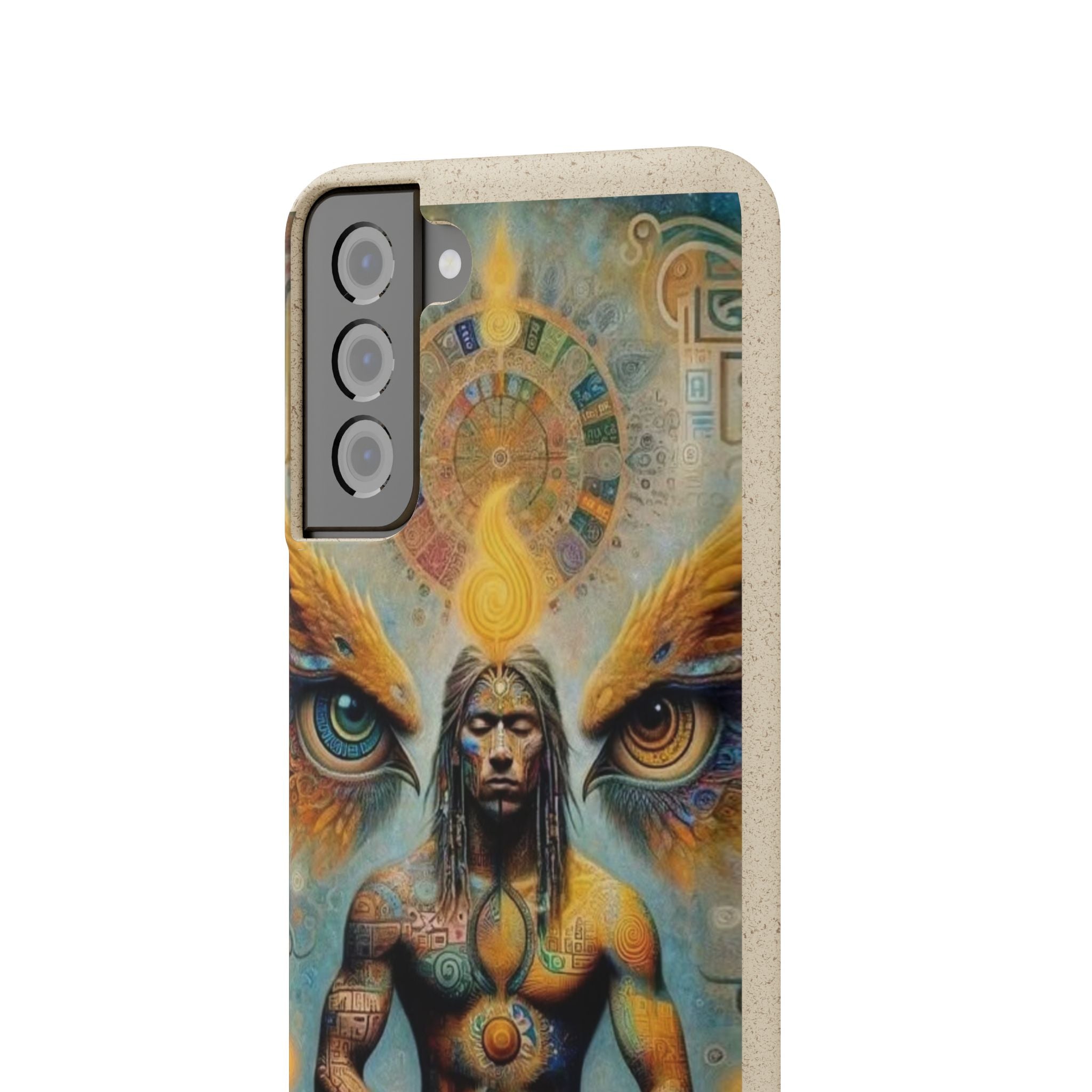 Eco-Friendly Biodegradable Phone Case with Spiritual Design