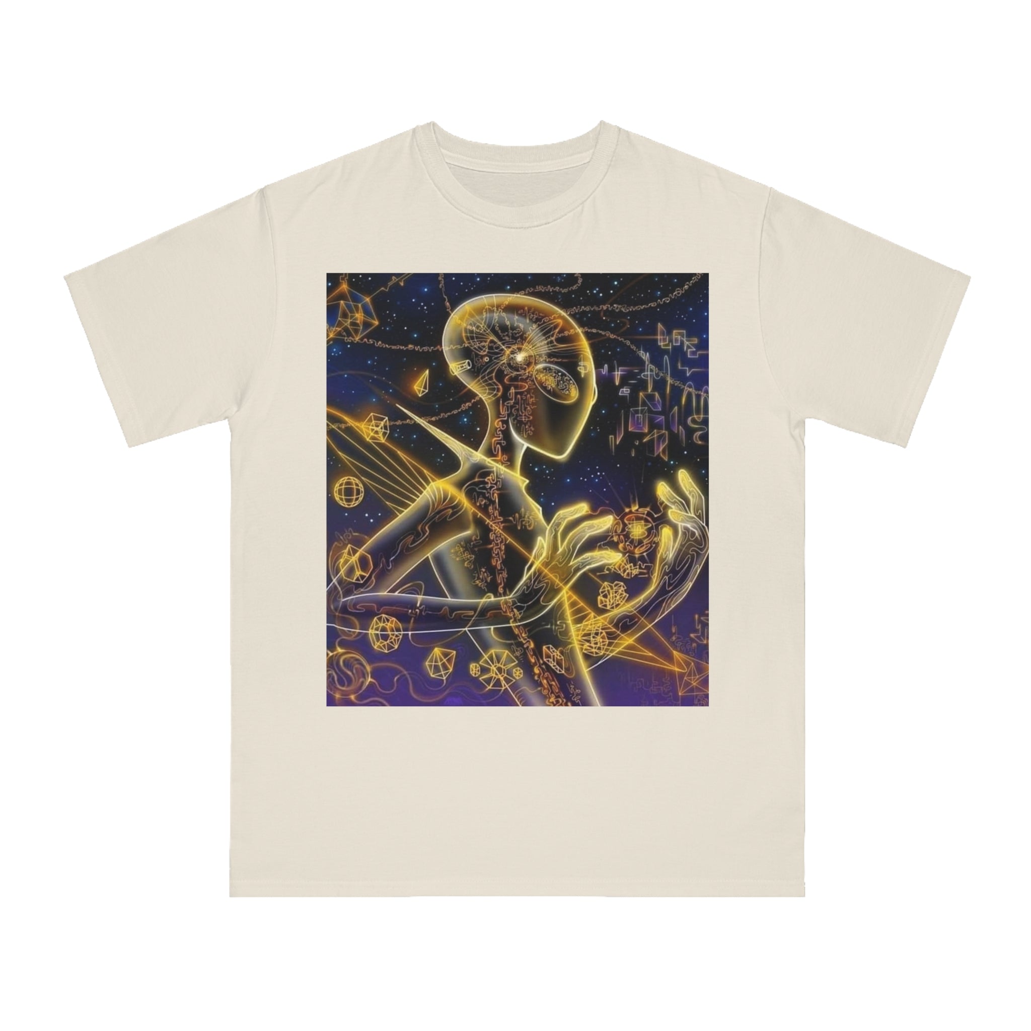 Cosmic Vibes T-Shirt - Alien👽🛸🔖 Design, Unisex Tee, Music Festival Shirt, Gifts for Space Lovers, Casual Wear, Unique Art T-Shirt