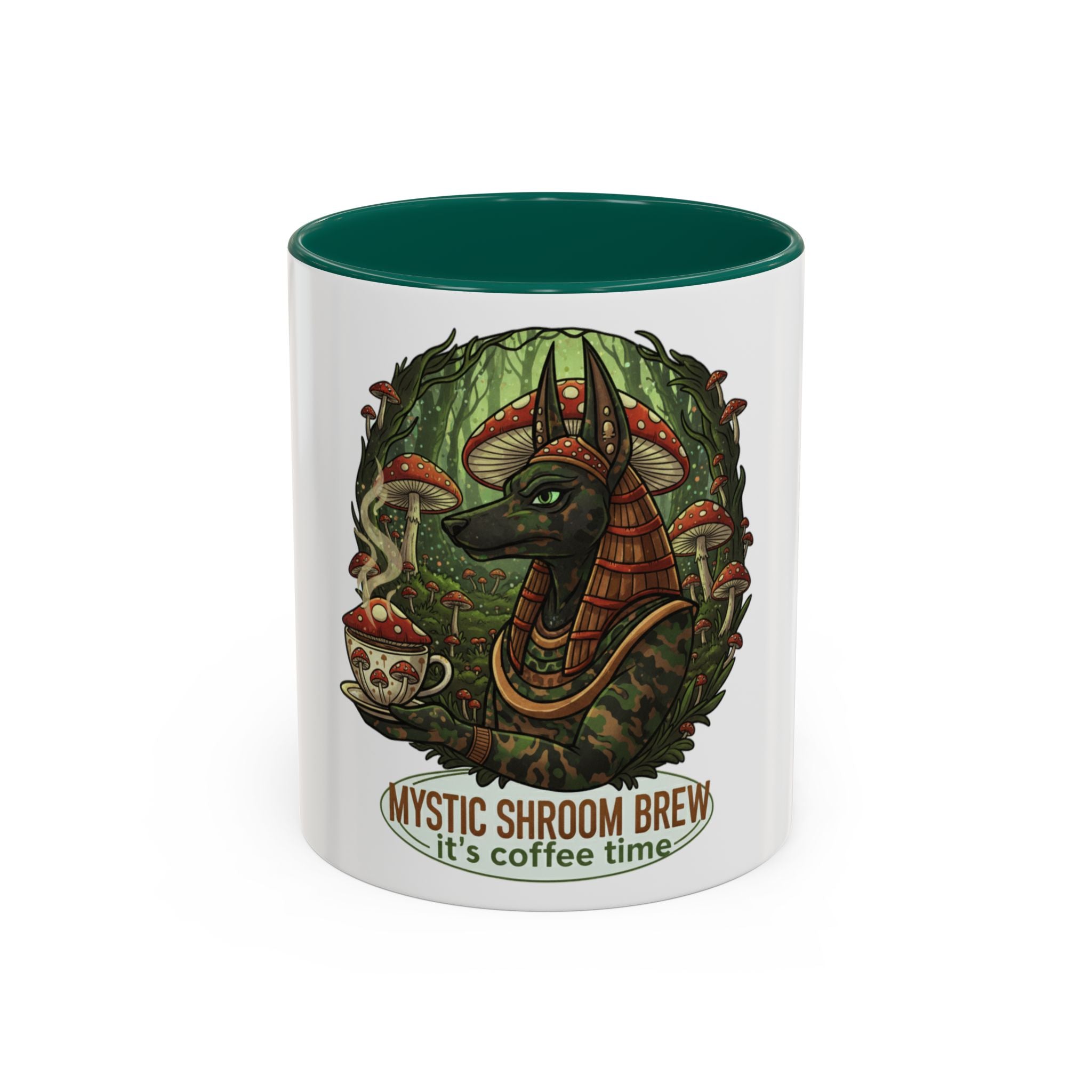 Mystic Shroom Brew Coffee Mug, Colorful Ceramic Cup for Coffee Lovers, Unique Gift for Birthdays, Housewarming, and Nature Enthusiasts