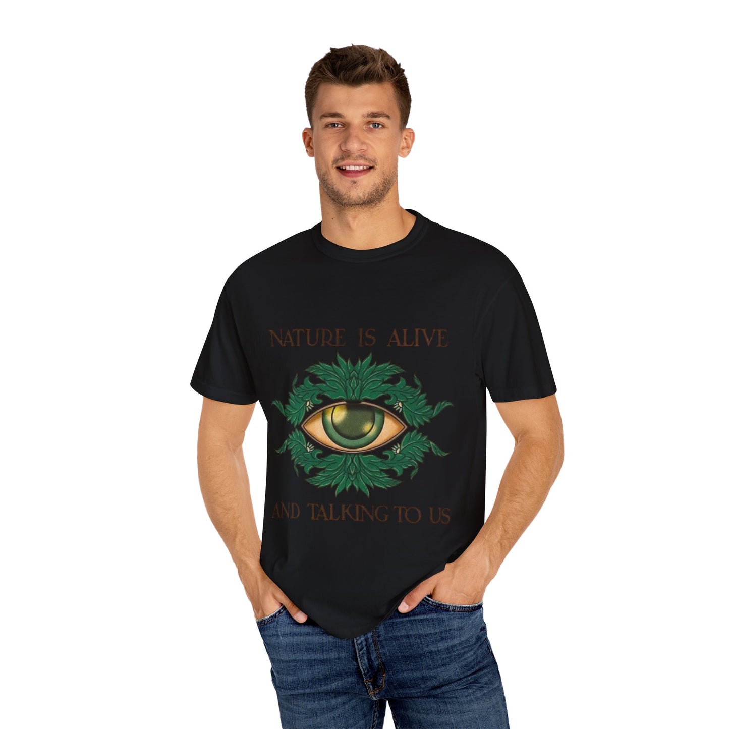 Nature-Inspired Unisex T-Shirt, Eco Friendly Tee, Nature Lover Gift, Casual Wear, Vintage Graphic Tee, Boho Style, Earth Day