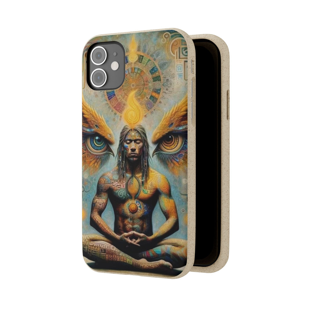Eco-Friendly Biodegradable Phone Case with Spiritual Design