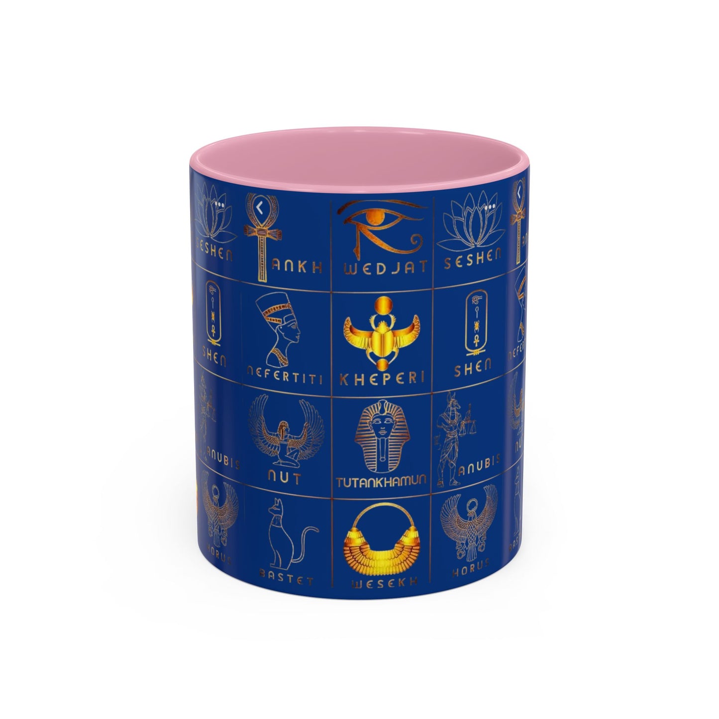 Egyptian Themed Mug, Colorful Coffee Cup, Unique Gift for Her, Art Print Mug, Home Decor, Office Tumbler, Coffee Lover Gift