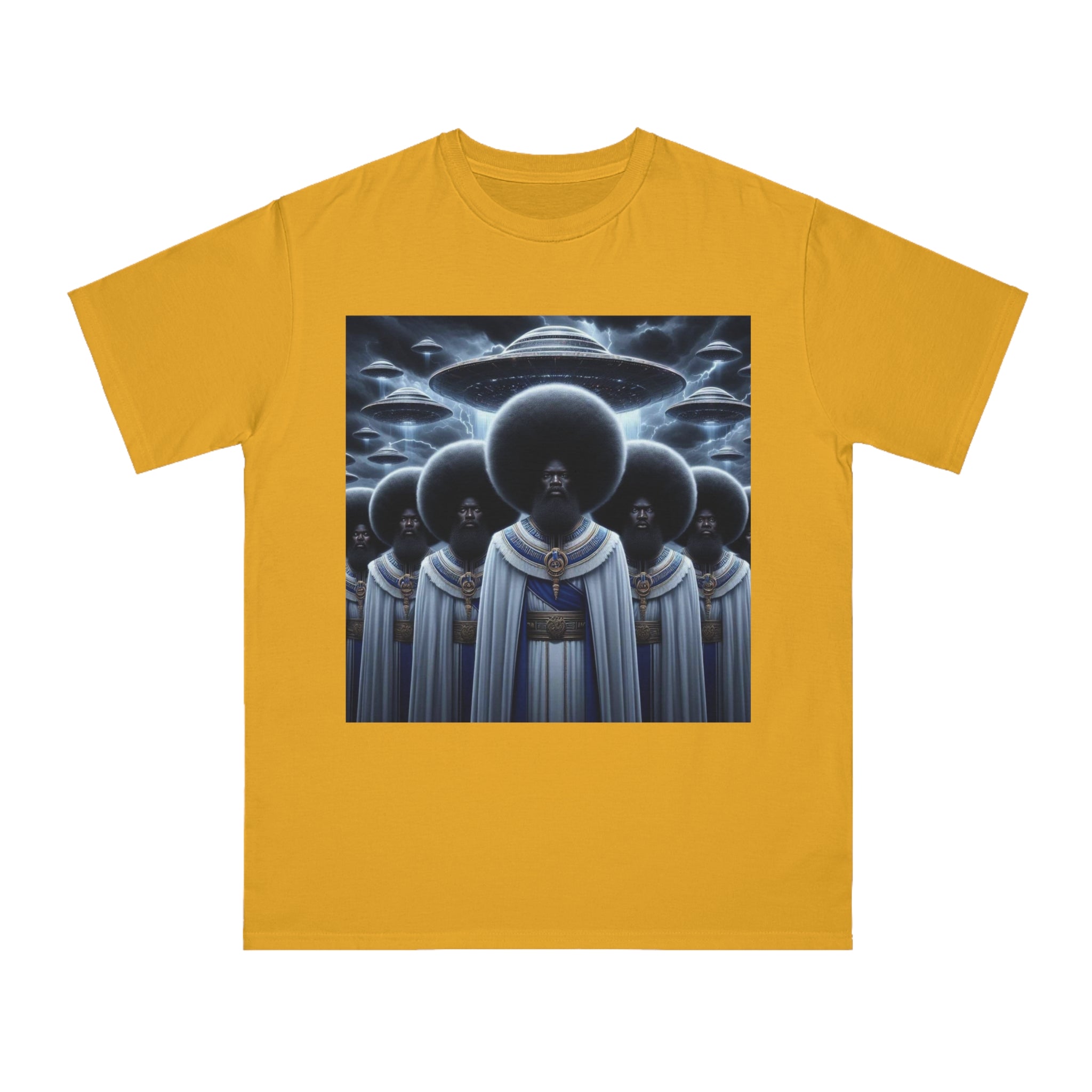 Organic Unisex Classic T-Shirt with Space-Inspired Design, Artistic Tee for Trendsetters, Unique Gift, Comfortable Wear, Cosmic Fashion