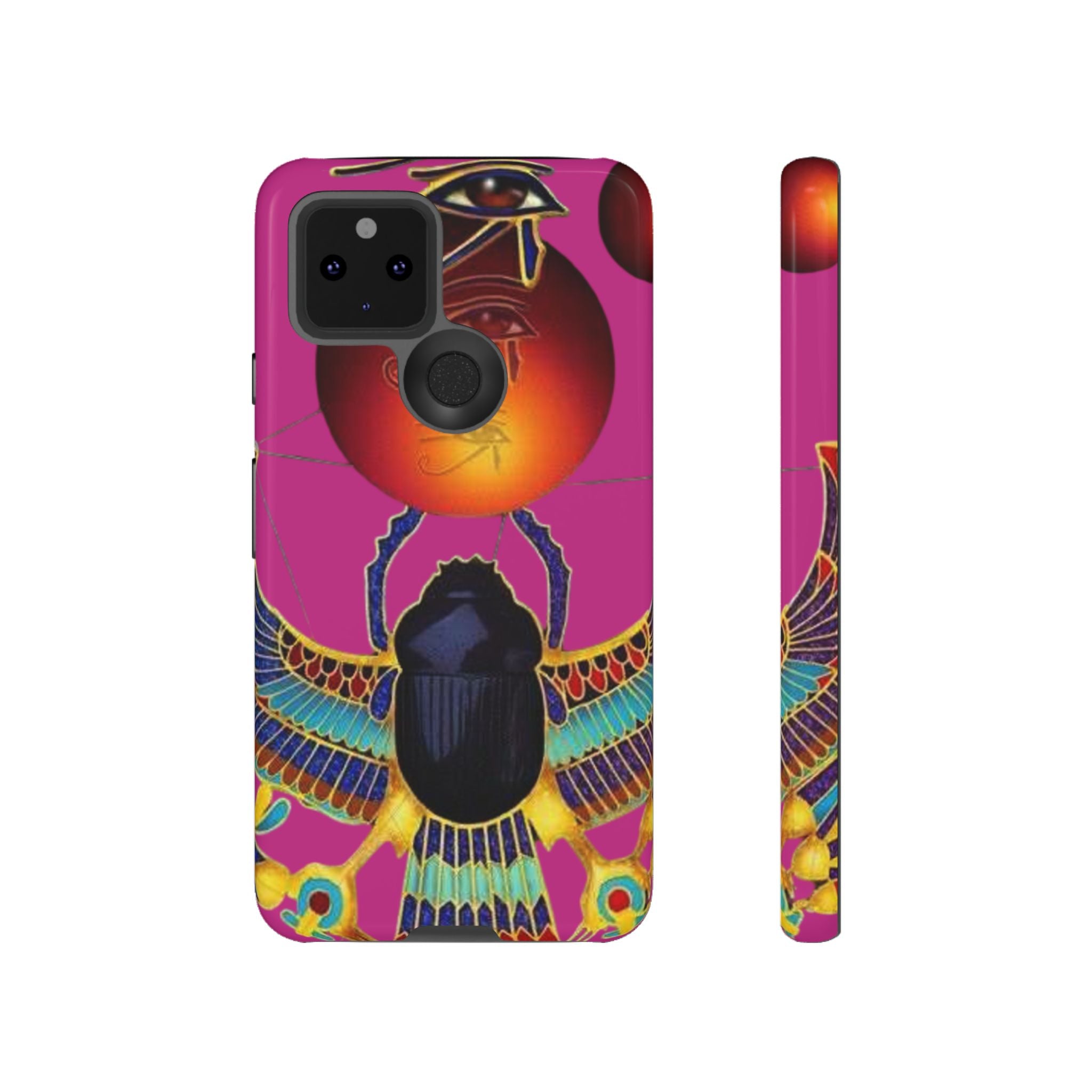 Vibrant Phone Case with Egyptian Inspired Design, Durable Phone Cover, Unique Gift for Her, Artful Accessory for Everyday Use