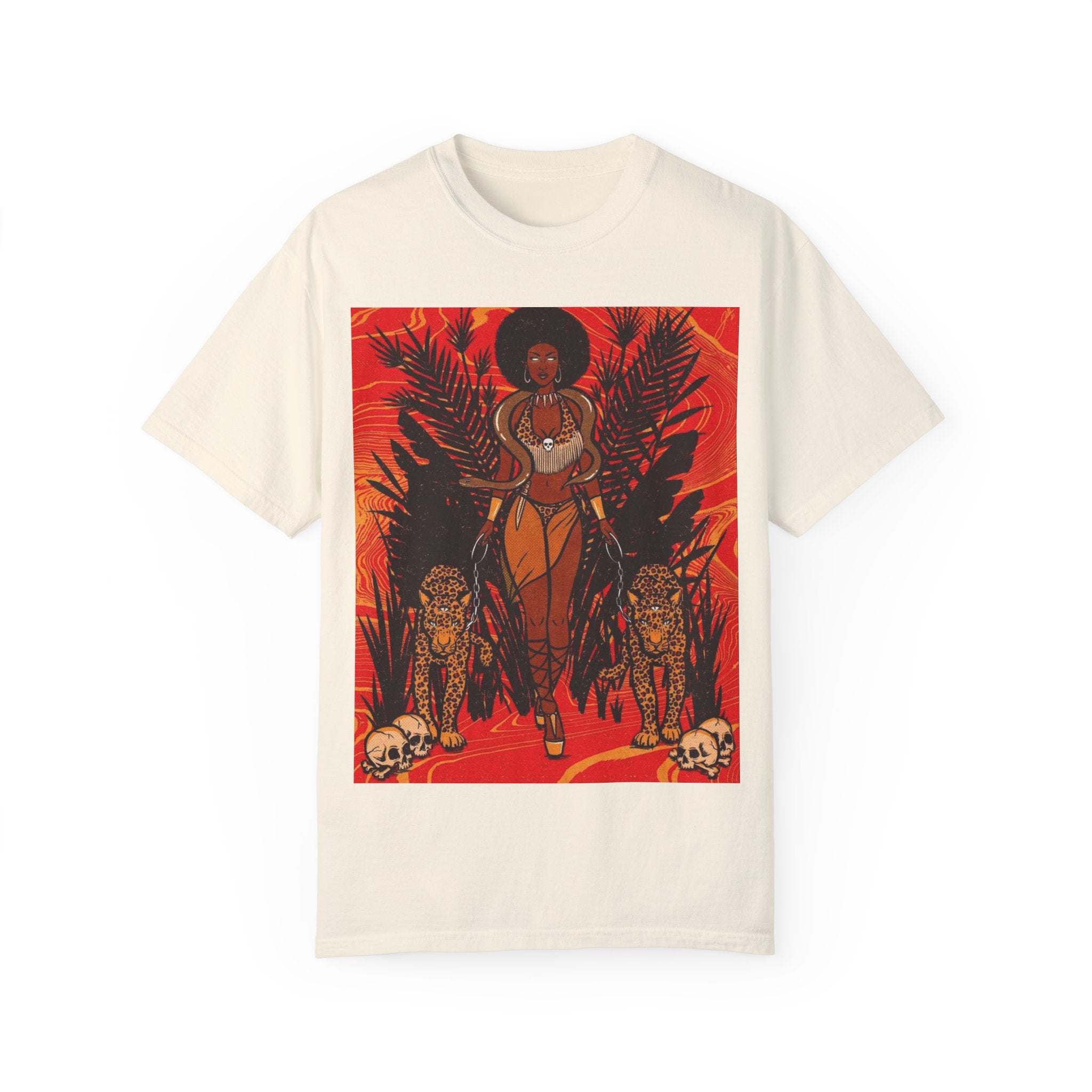 Bold Jungle Goddess Unisex T-Shirt | Vibrant Graphic Tee