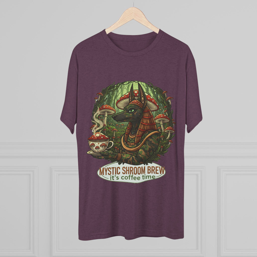 Mystic Shroom Brew Tee, Coffee Lover Shirt, Unisex Graphic Tee, Casual Wear, Nature Inspired Apparel, Unique Gift for Him or Her