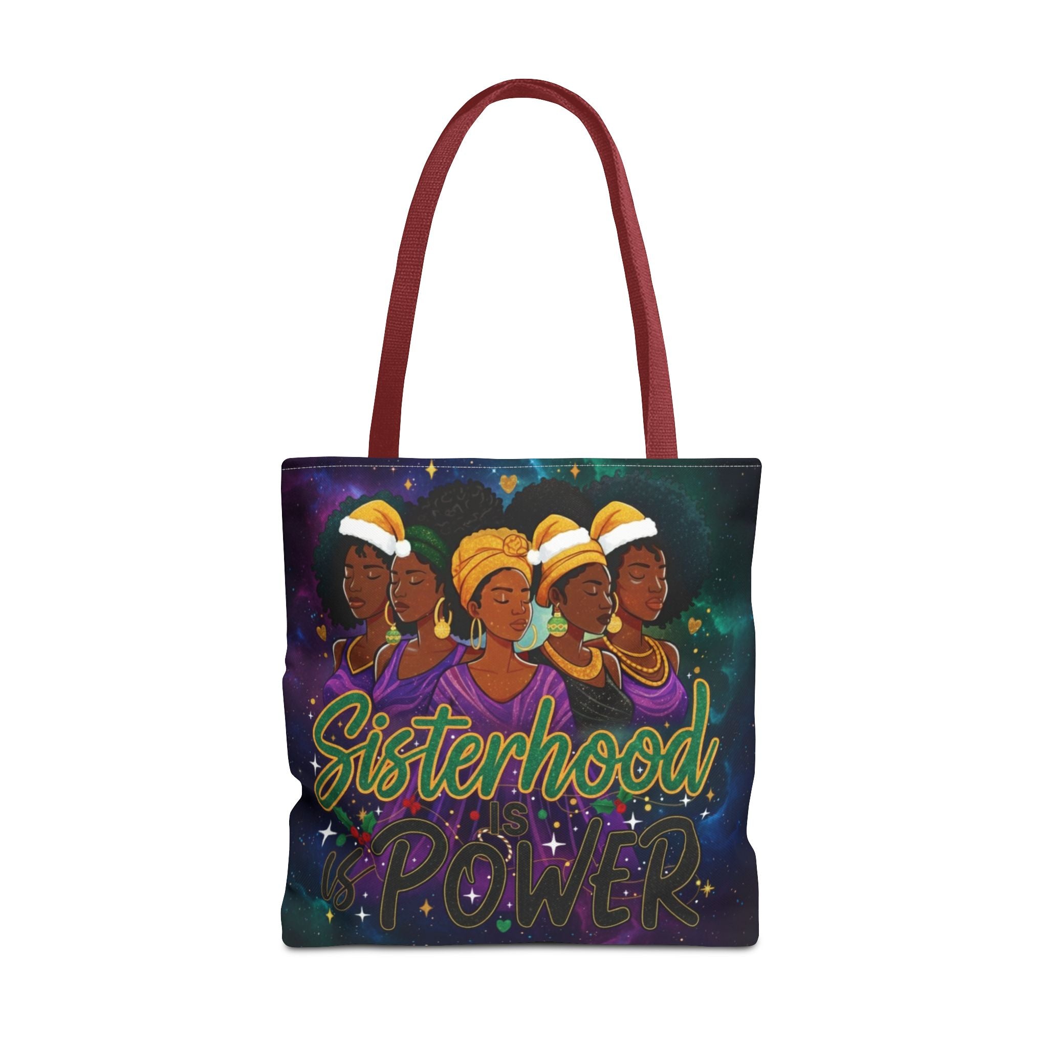 Sisterhood Power Tote Bag – Afrocentric Women Unity Canvas Tote