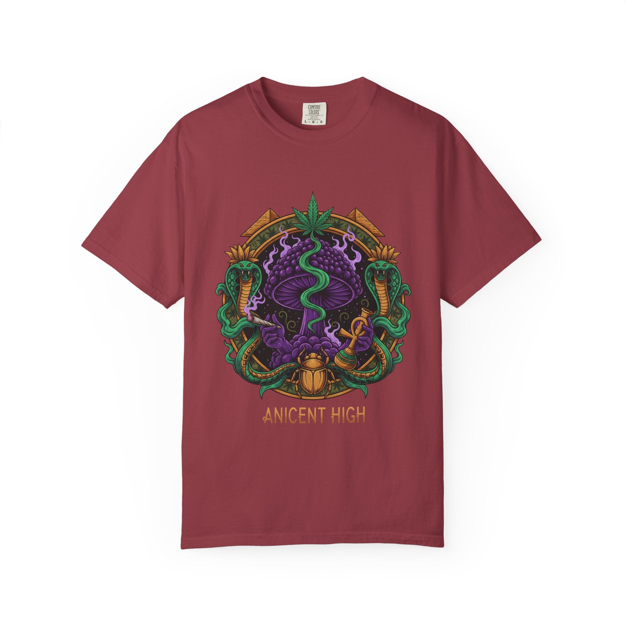 Ancient High T-Shirt — Mystical Snake & Egyptian Scarab Graphic Tee