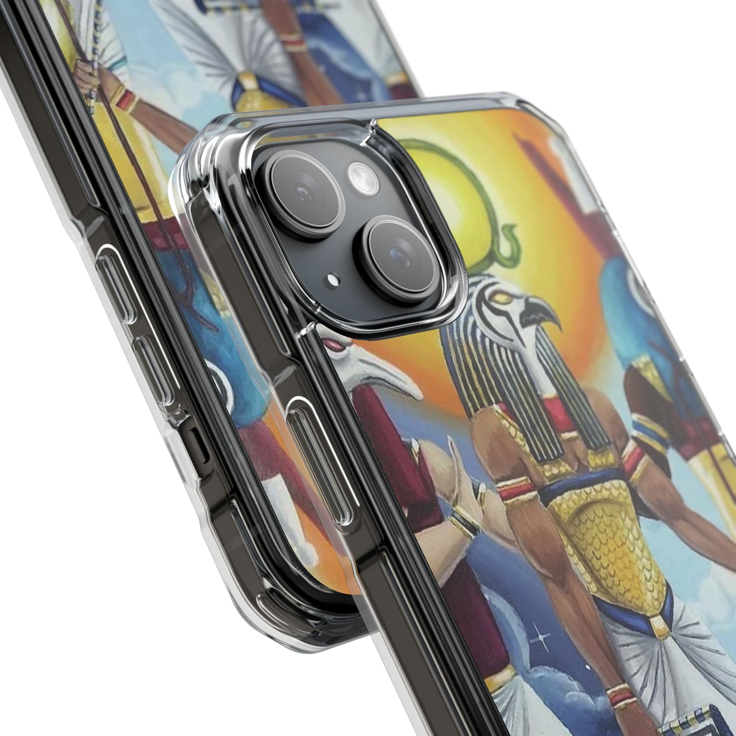 Egyptian Art Phone Case - Magnetic Clear Impact Case for Stylish Protection