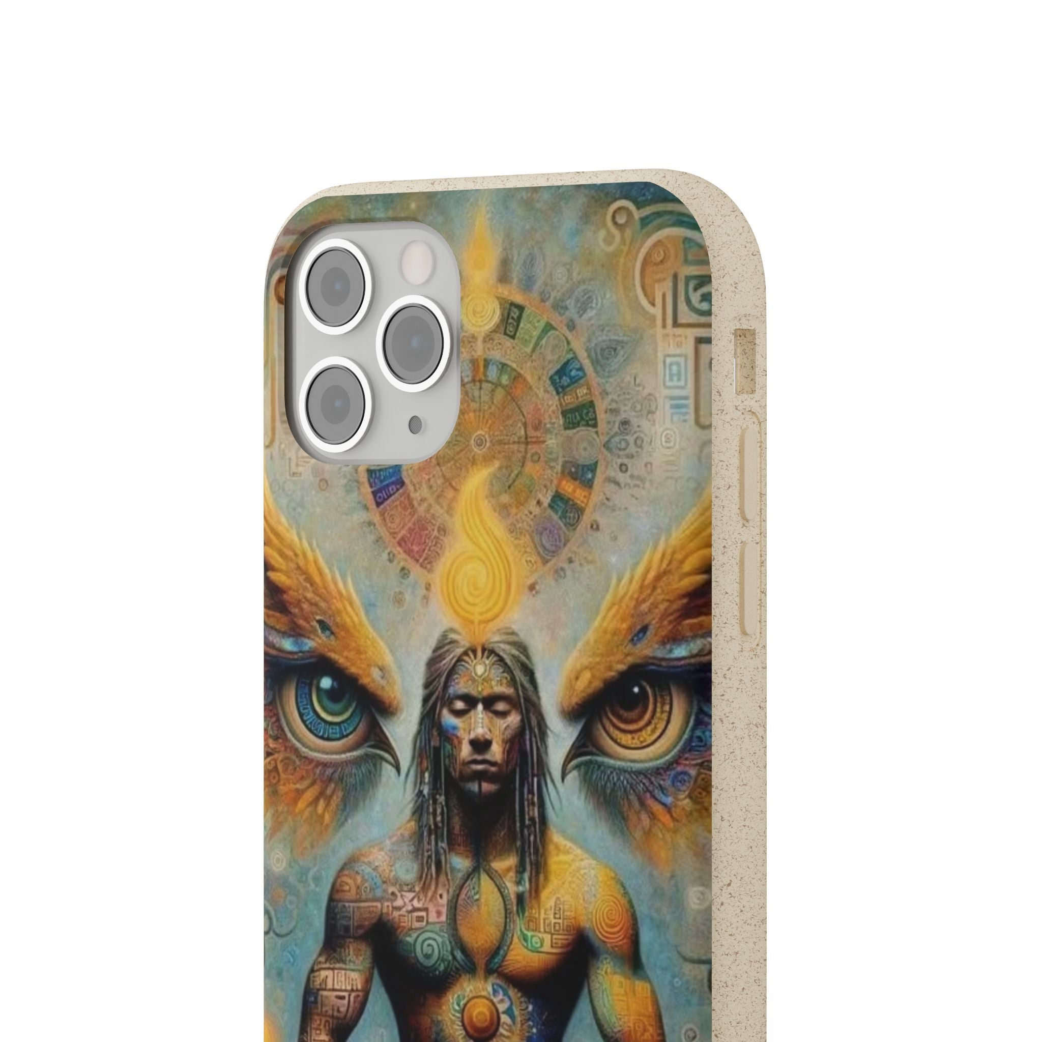 Eco-Friendly Biodegradable Phone Case with Spiritual Design