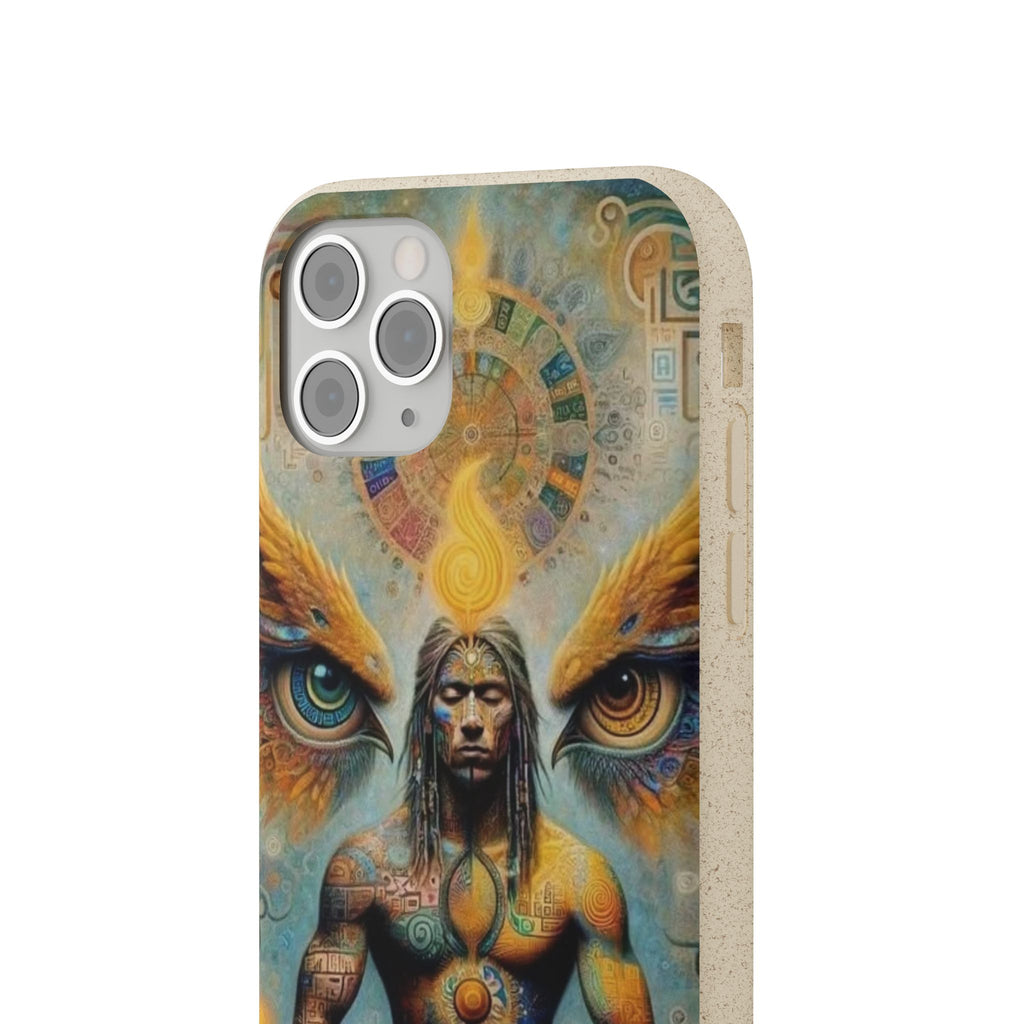 Eco-Friendly Biodegradable Phone Case with Spiritual Design