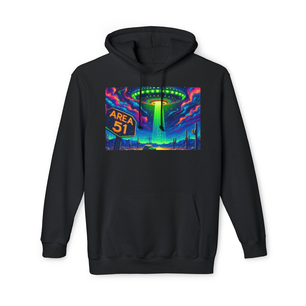 Alien Abduction Hoodie, Area 51 Graphic, Unisex Sweatshirt, Fun Gift for UFO Lovers, Cozy Outerwear, Conspiracy Themed Apparel