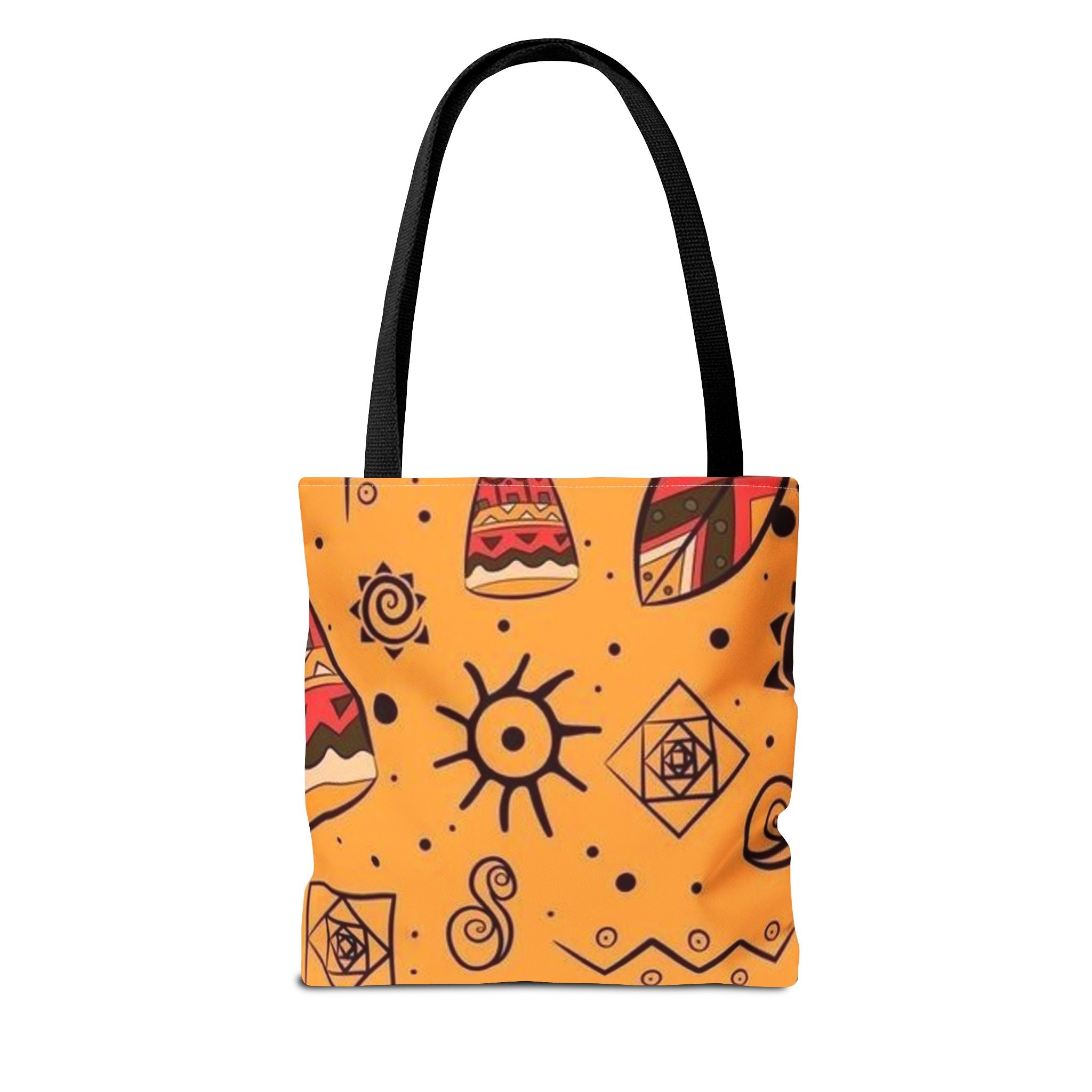 Bohemian Tote Bag, Colorful AOP Shopping Bag, Summer Beach Bag, Festival Accessory, Gift for Her