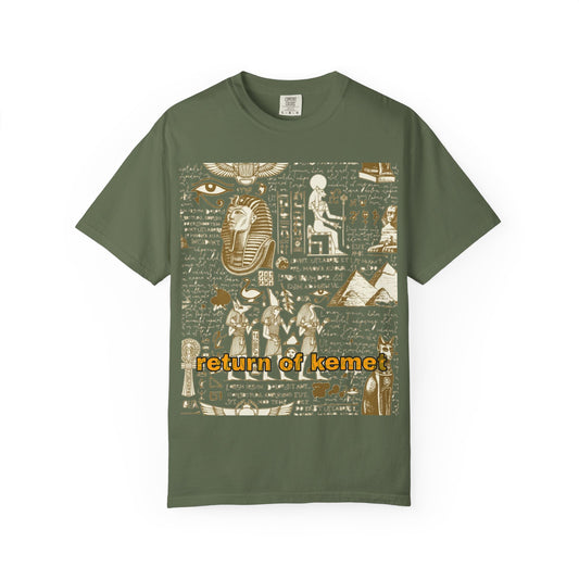 Egyptian-Inspired Unisex T-Shirt - Retro Vibe, Perfect for Music Lovers, Festivals, Gifts, Casual Wear, Vintage Style