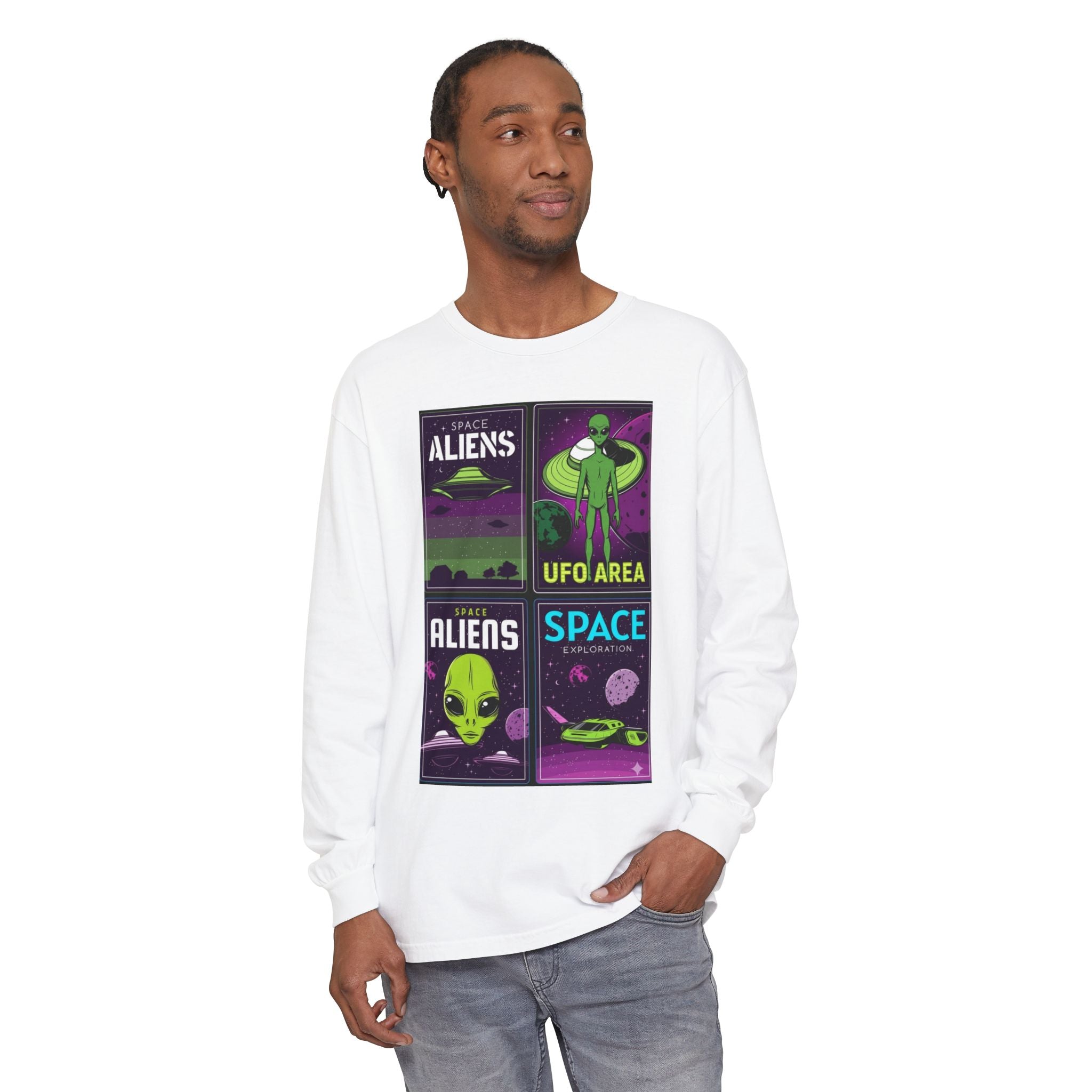 Unisex Garment-dyed Long Sleeve T-Shirt